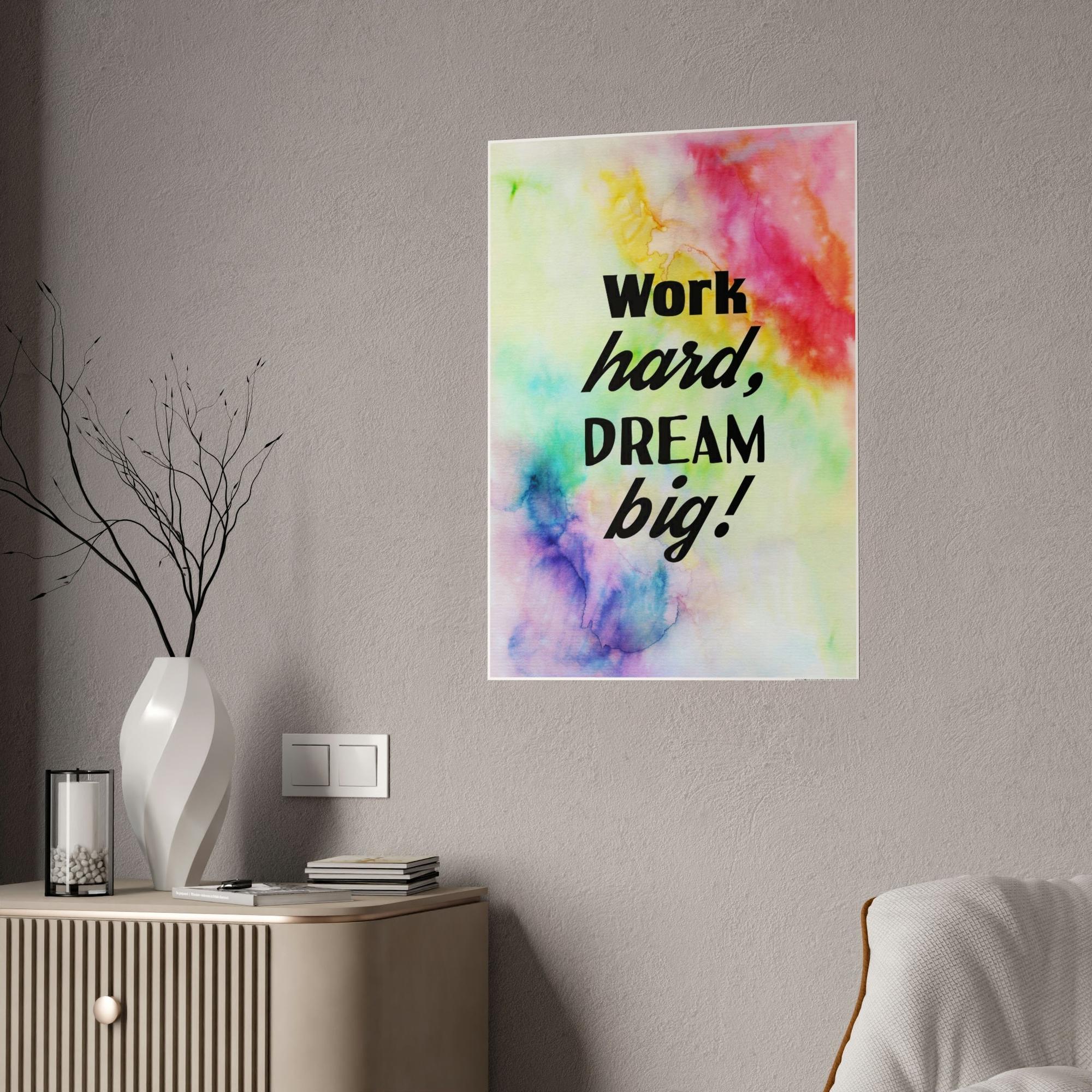 Motivational Art Frame Your Dreams: Motivational Art on Framed Canvas
