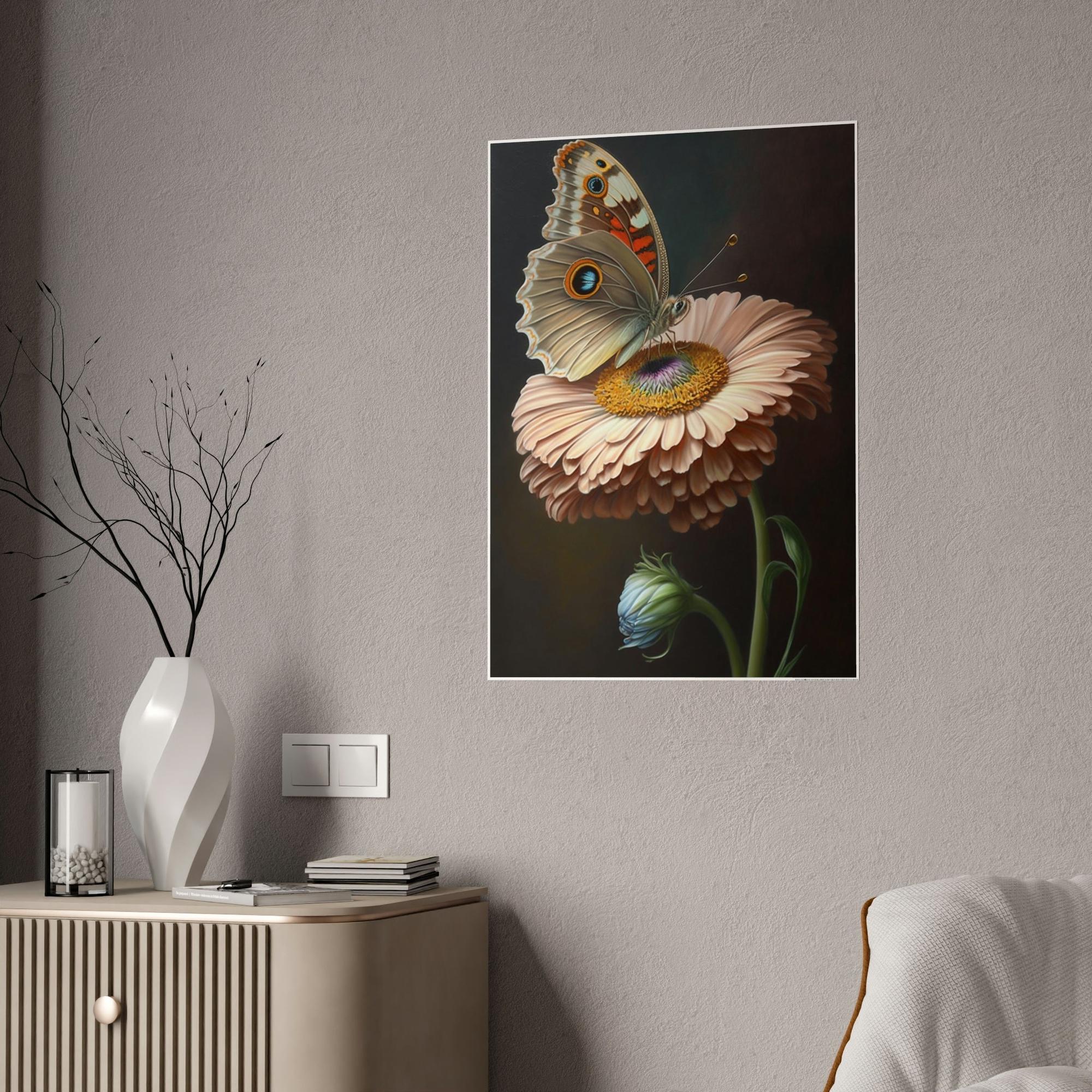 Butterflys Butterfly's Journey: Poster & Canvas Wall Art Print of One Insect's Flight