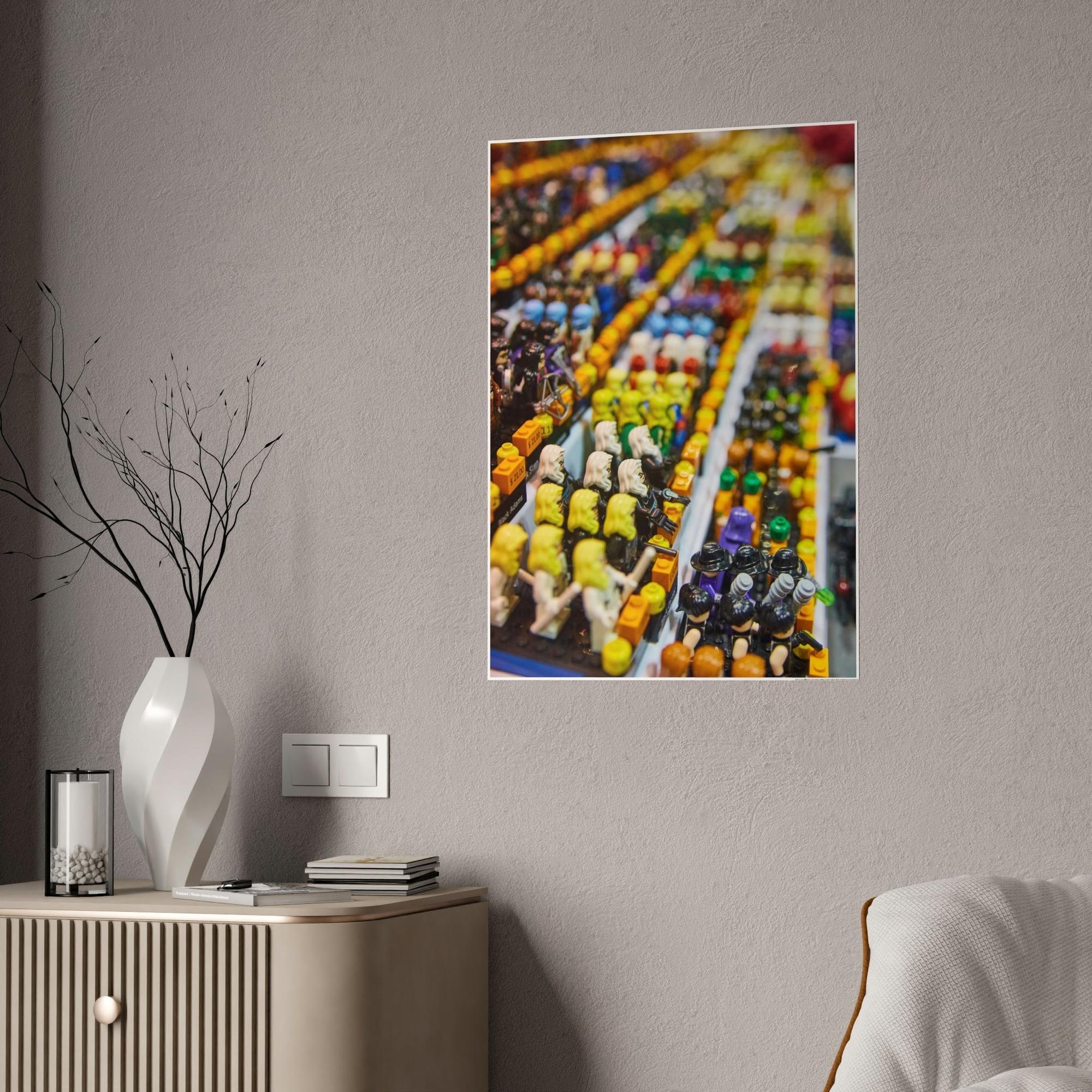 Lego Lego Adventures: Framed Canvas and Print of Lego Themed Worlds