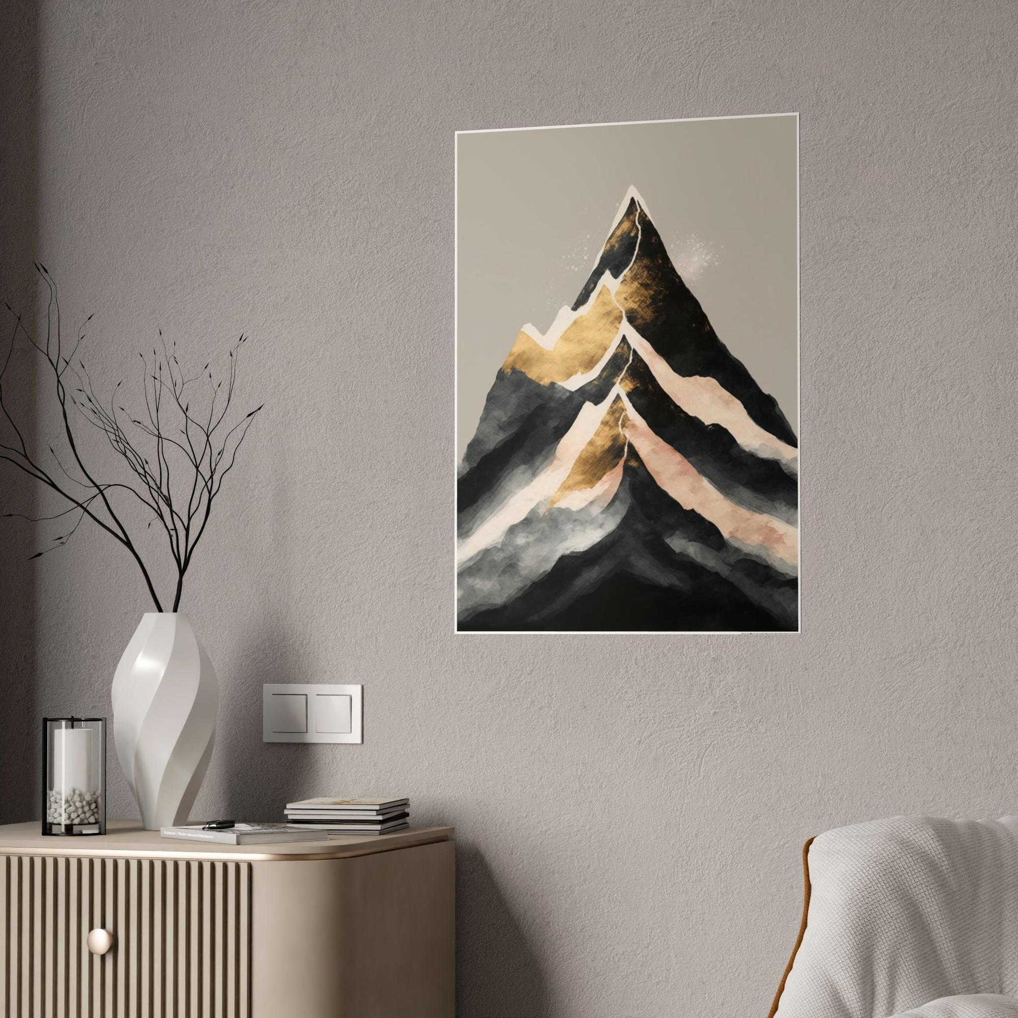 Abstract Landscape Harmony of Forms: A Natural Canvas & Poster Wall Art of an Abstract Landscape