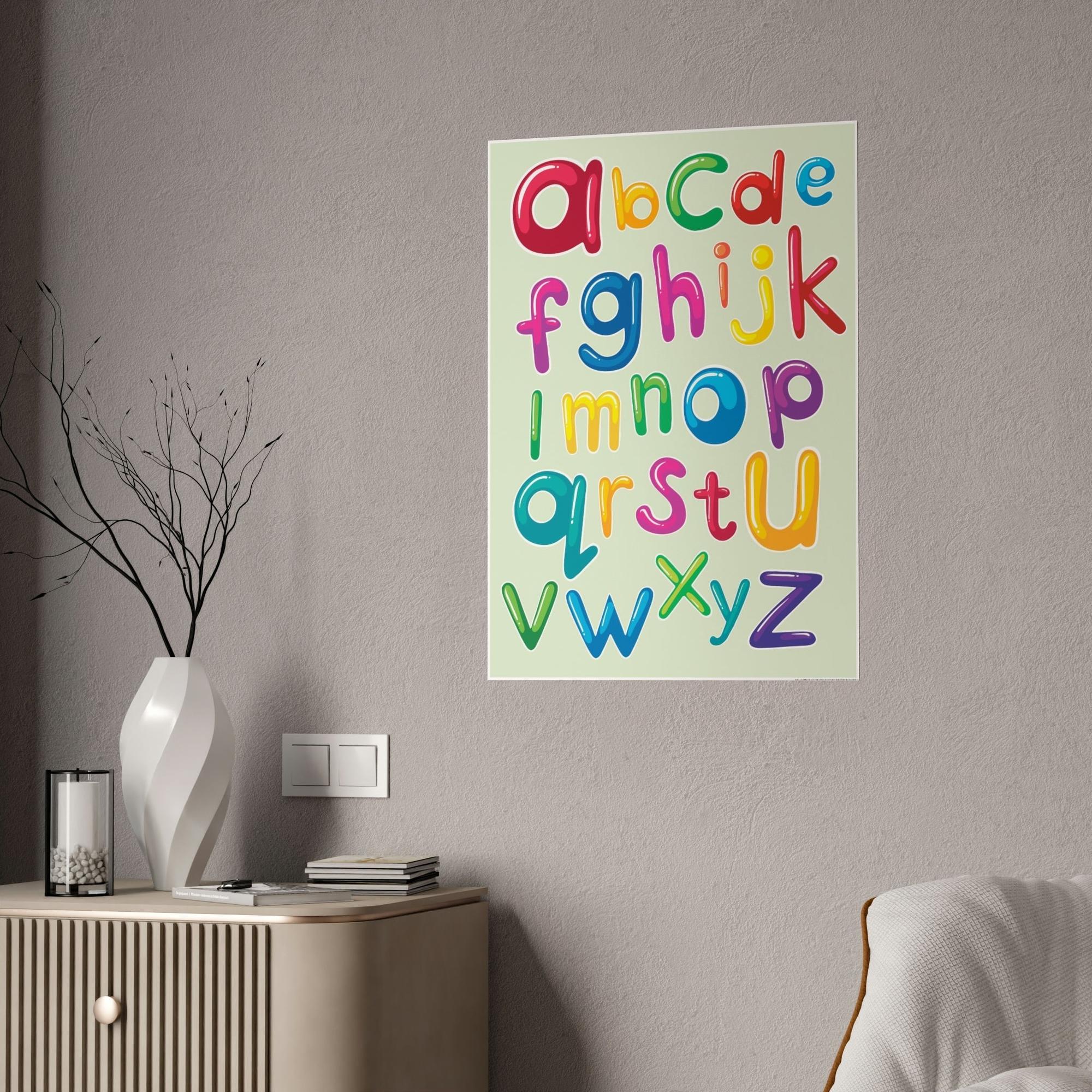 For Kids Fun and Whimsical: Colorful Framed Canvas and Posters for Kids' Rooms