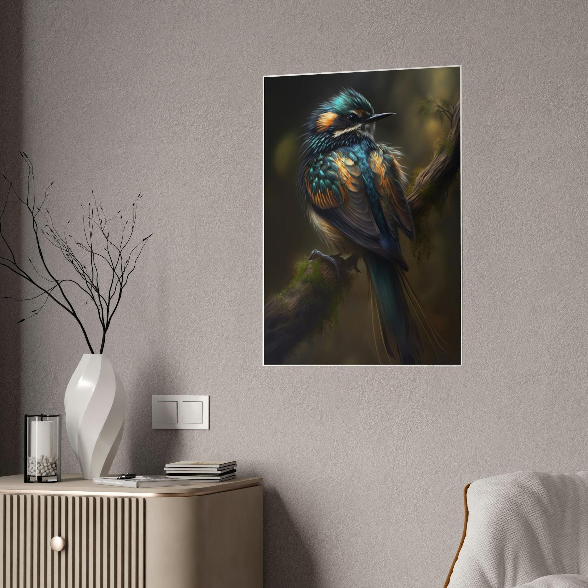 Birds The Birds' Paradise: A Natural Canvas & Poster Print of Birds in Forest