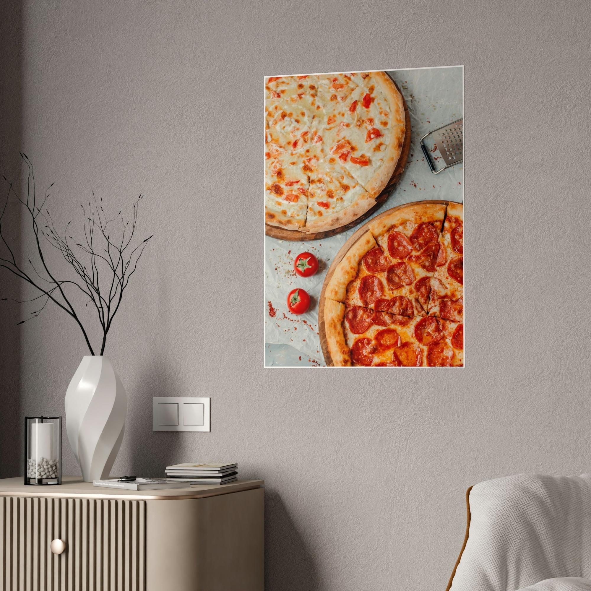 Pizza Pizza Art: Framed Posters of Pizza as a High Art Subject for Sophisticated Taste