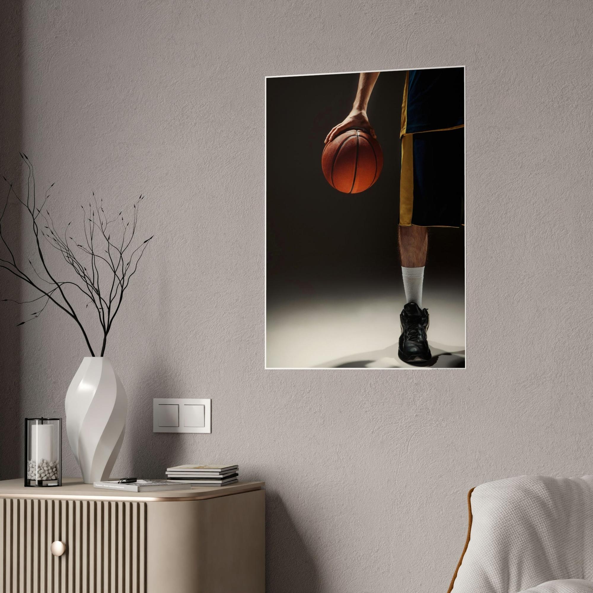 Basketball Basketball Brilliance: Print on Canvas and Framed Posters for Fans of the Sport