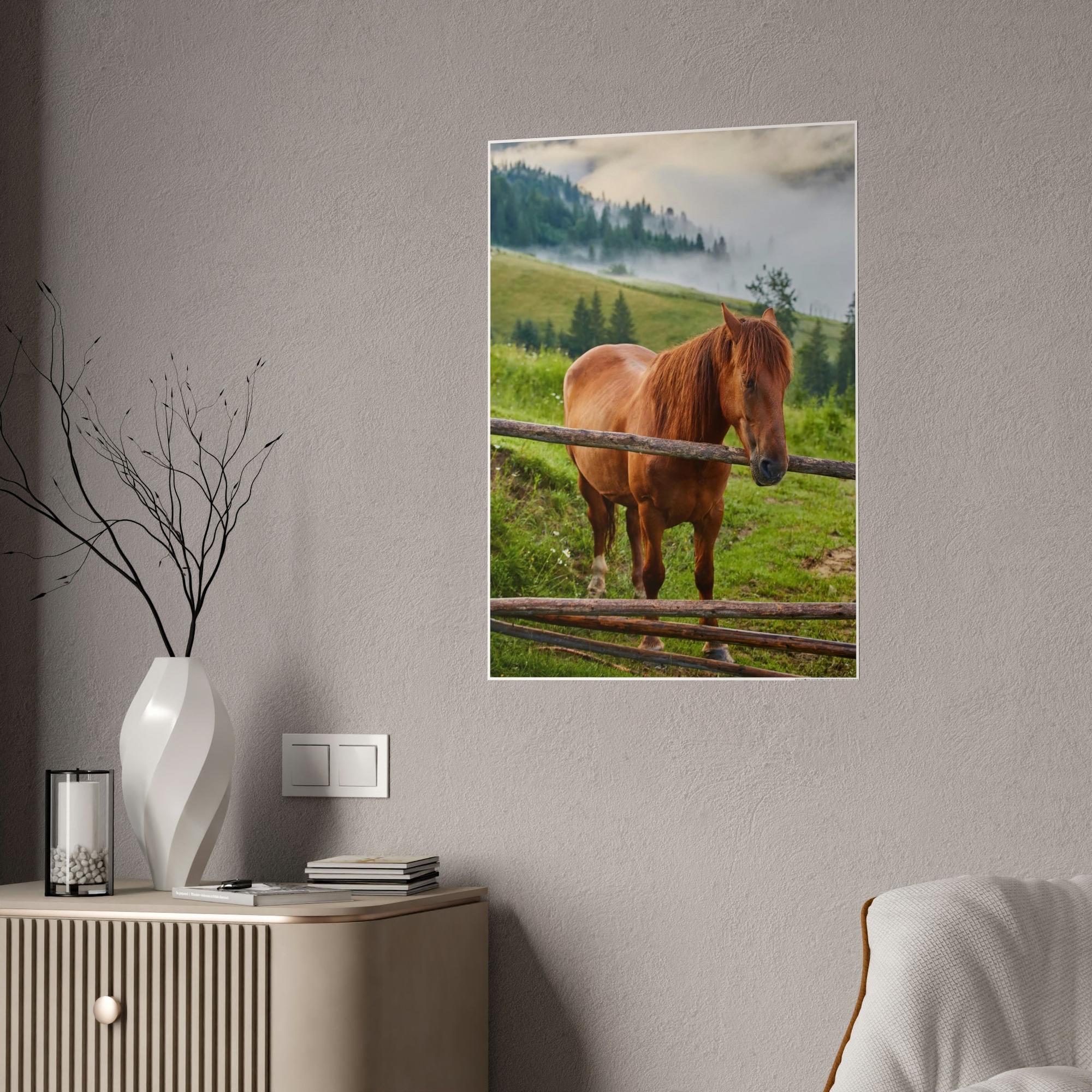 Animals Majestic Horse: A Stunning Animal Painting on Canvas to Adorn Your Wall
