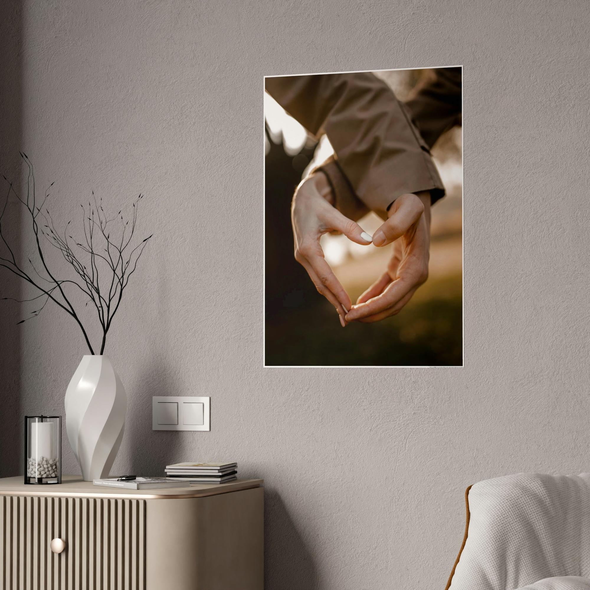 Love Love to Remember: Natural Canvas Wall Art of a Couple's First Date