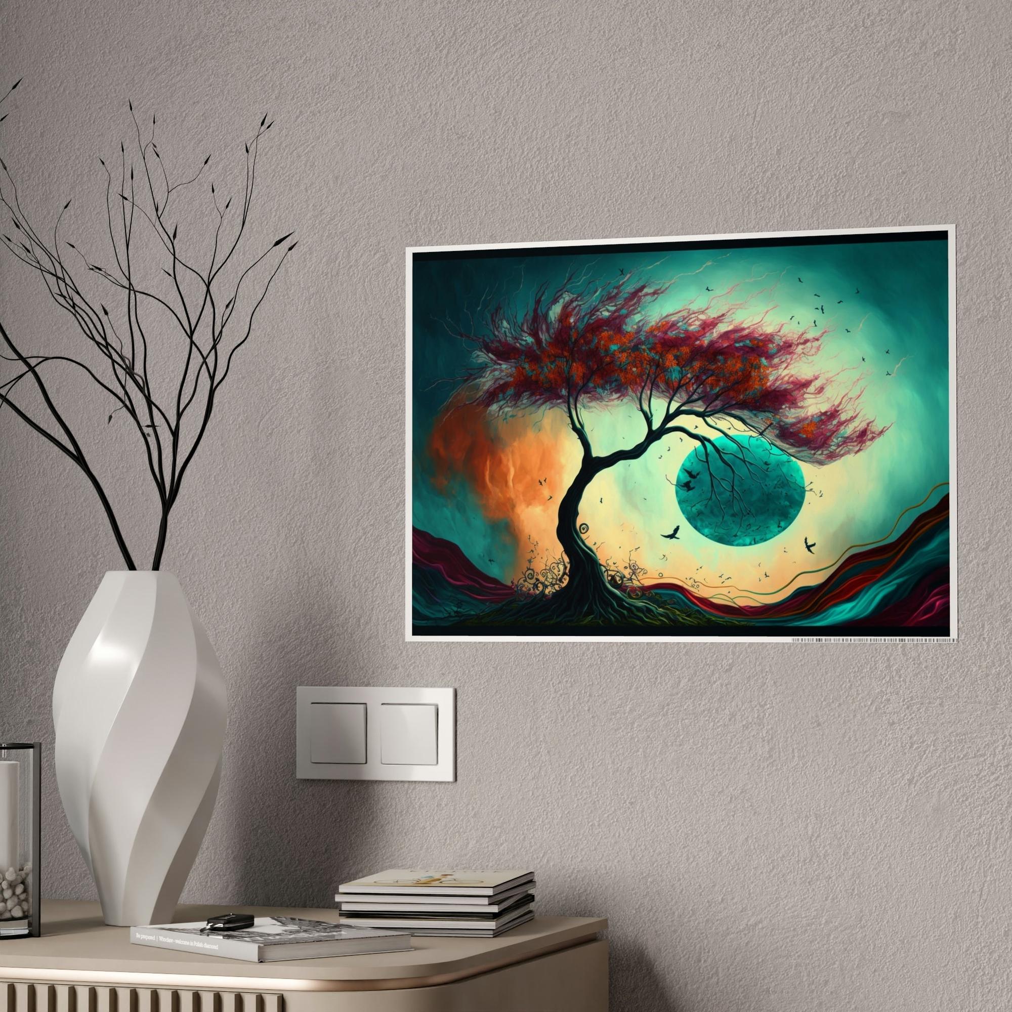 Abstract Landscape Natural Canvas & Poster Print of Abstract Terrain: Landscape Wall Decor