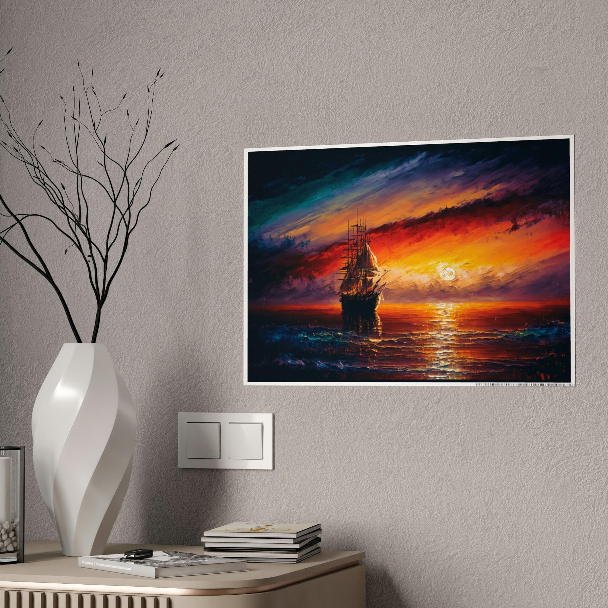 Abstract Landscape Awe-Inspiring Nature: Abstract Landscape Print on Poster & Canvas