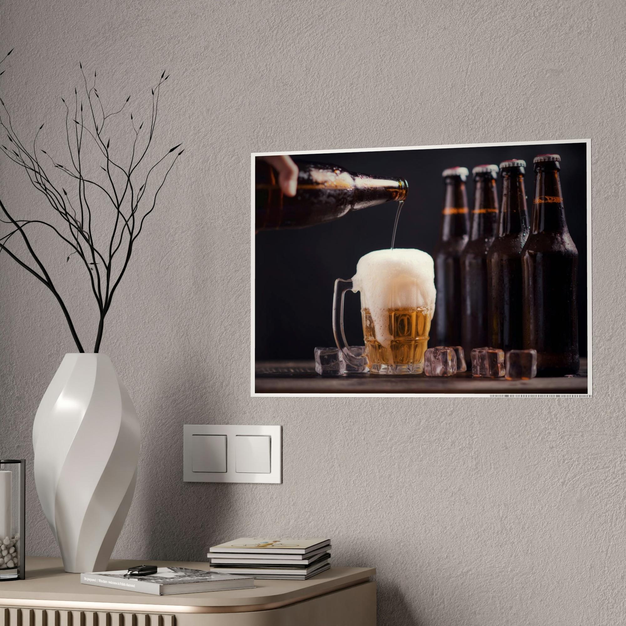 Beer Brewmaster's Delight: Artistic Canvas Print of a Beer Flight