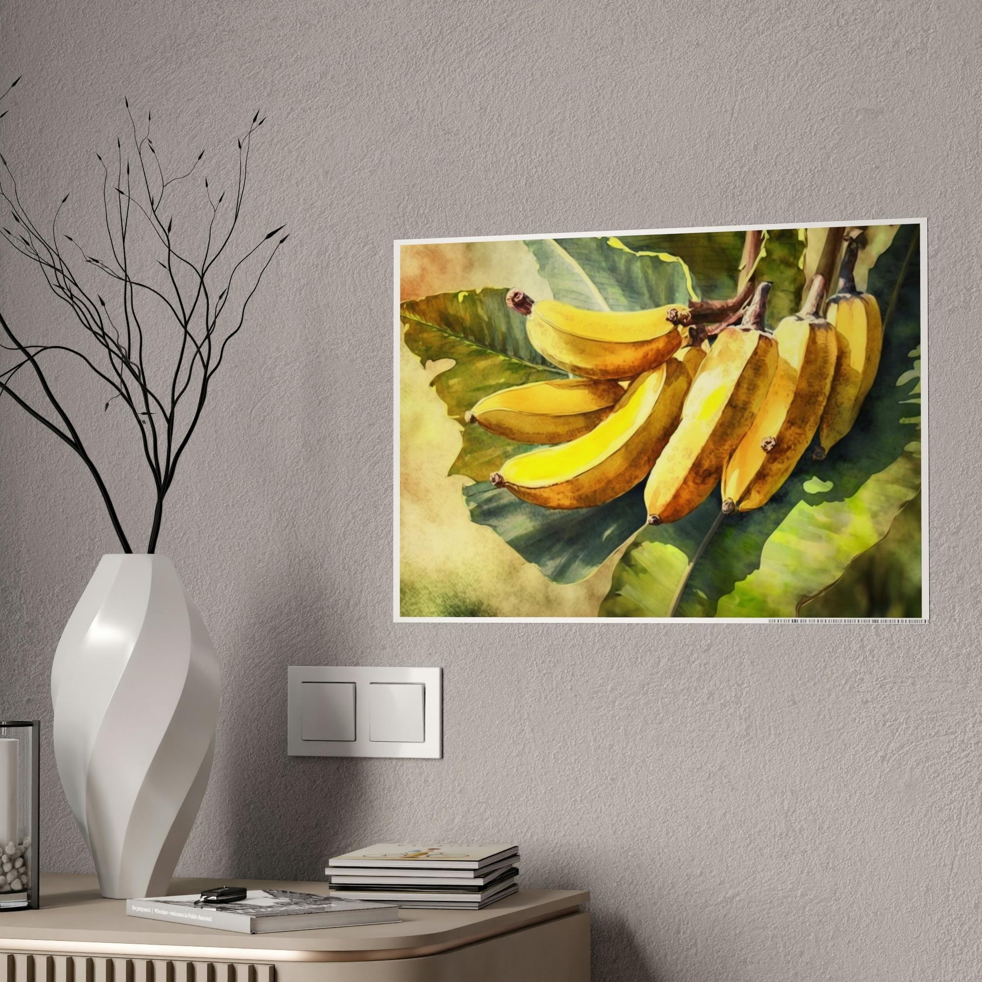 Banana Trees Tropical Oasis: Framed Canvas & Posters of Serene Banana Trees