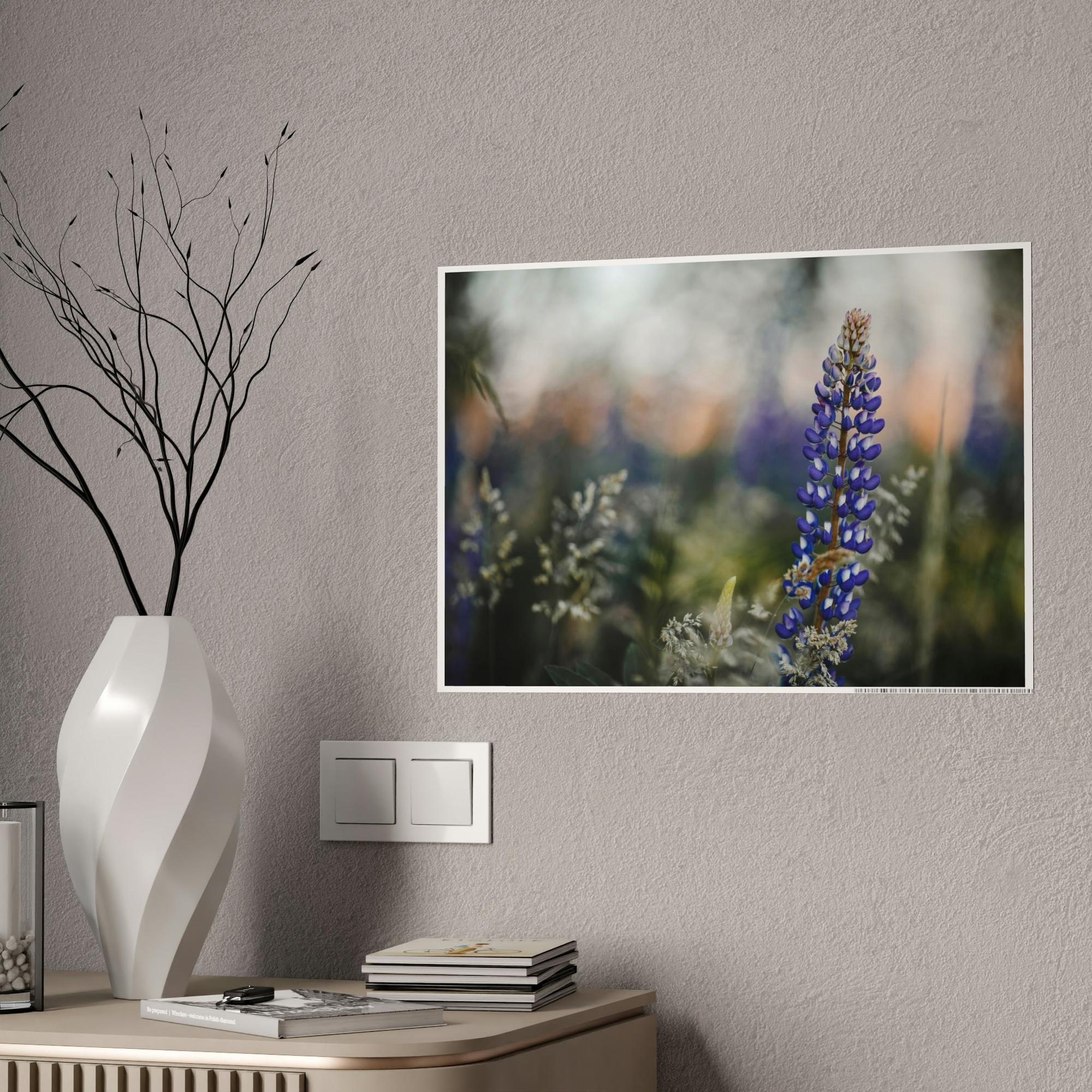 Bluebonnets Bluebonnet Bliss: Artistic Canvas Print of a Serene Field of Flowers