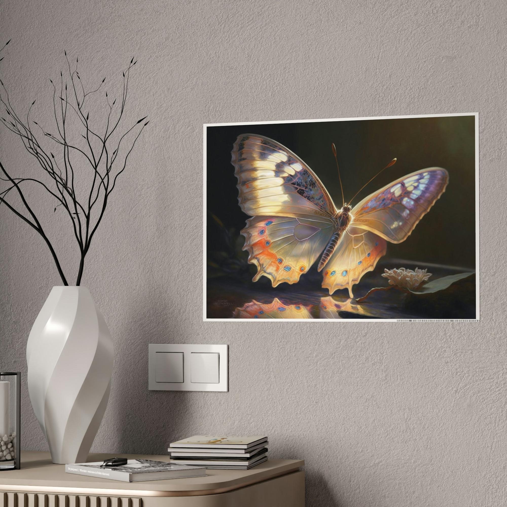 Butterflys Butterflie in Flight: Art Print on Canvas & Poster of Graceful Winged Creatures