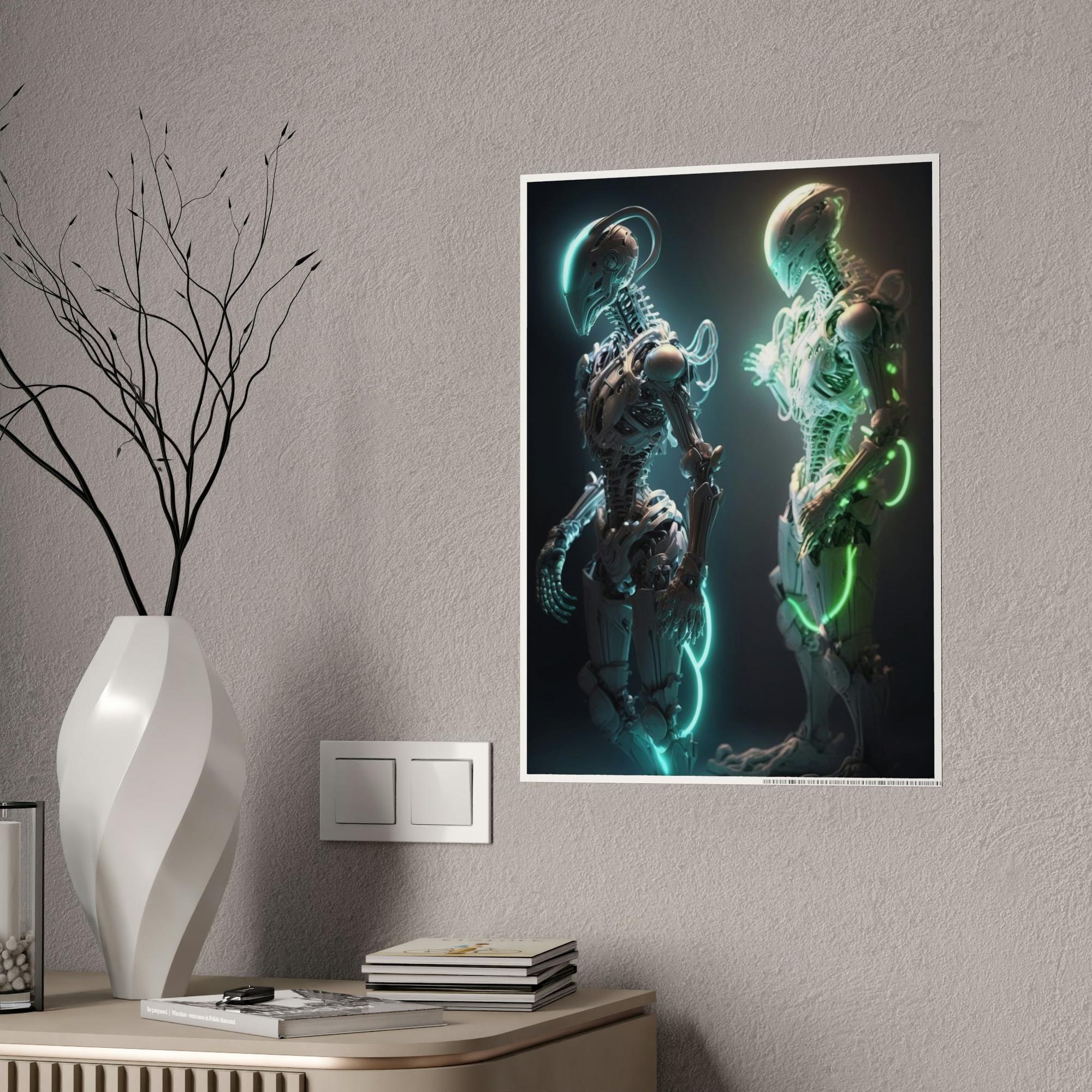 Aliens Beyond the Stars: A Stunning Wall Art Depiction of Alien Worlds