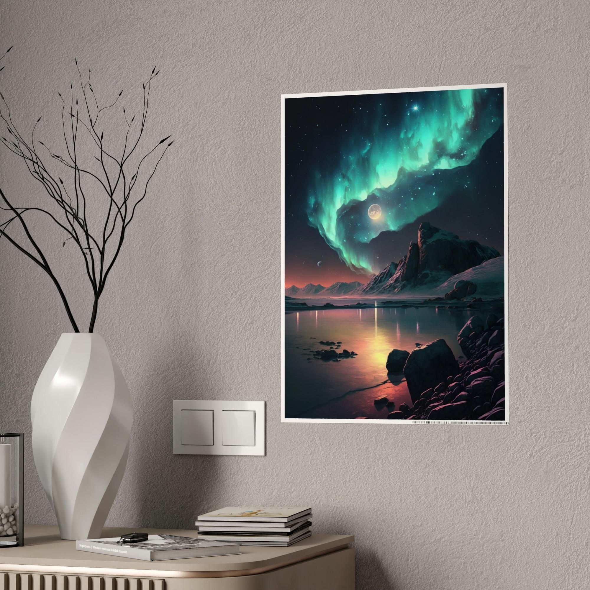 Aurora Borealis Mesmerizing Aurora Borealis Art Print: High-Quality Wall Decor for Your Space