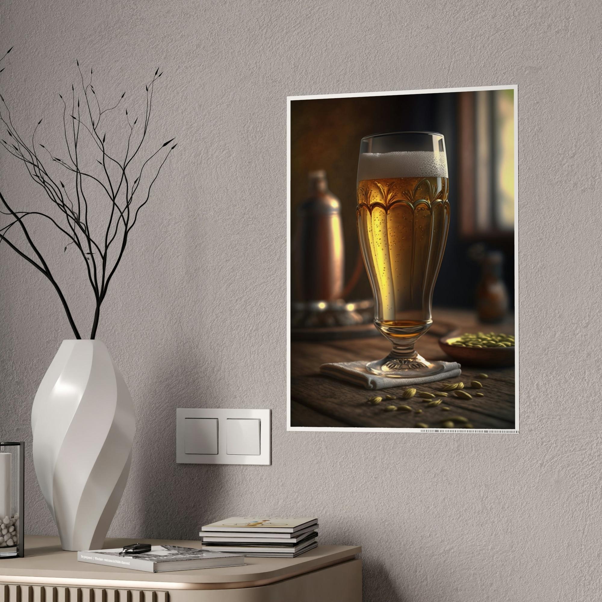 Beer The Art of Beer: Canvas and Poster Depicting Your Favorite Brews