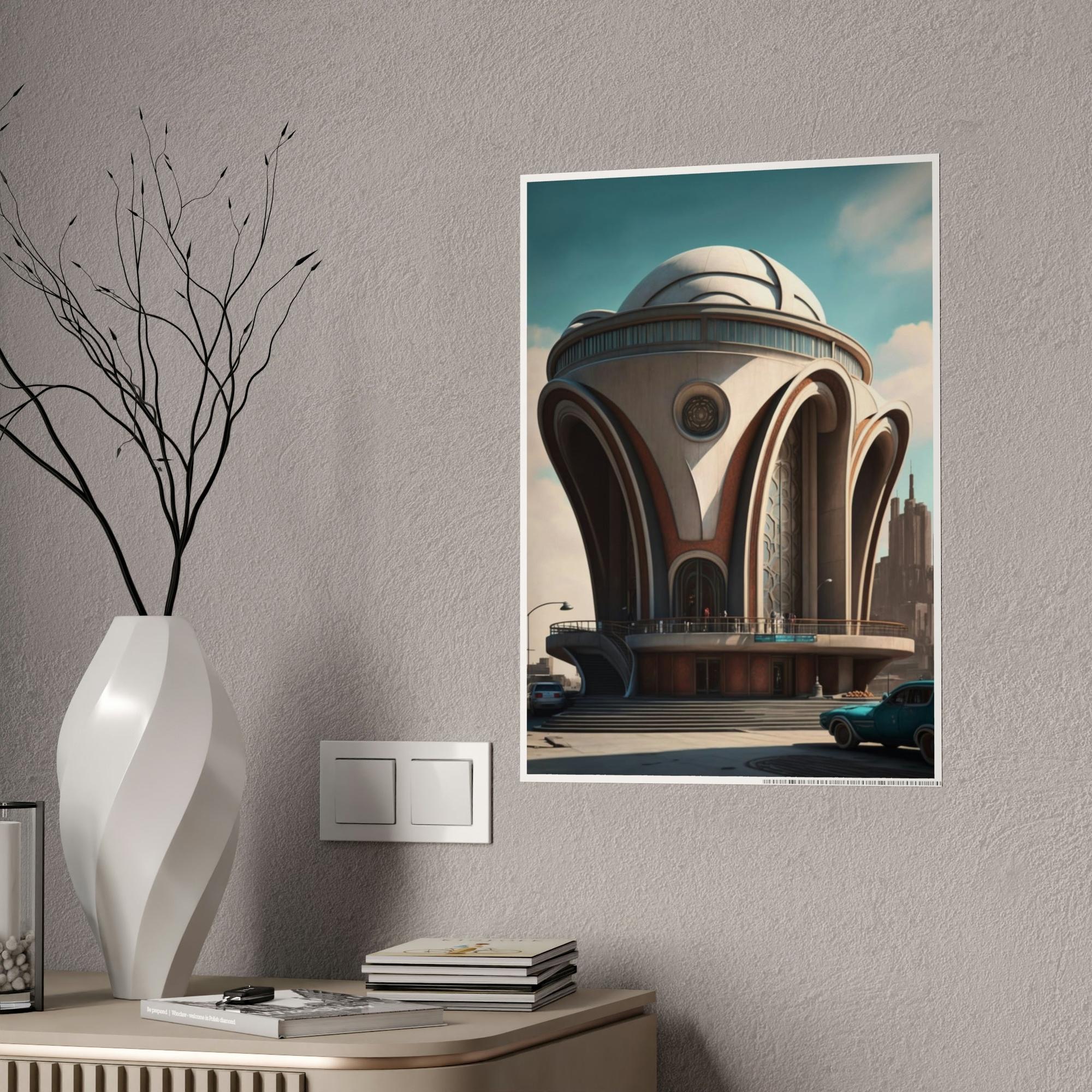 Architecture Artistic Impressions: Canvas Print of Abstract Architecture