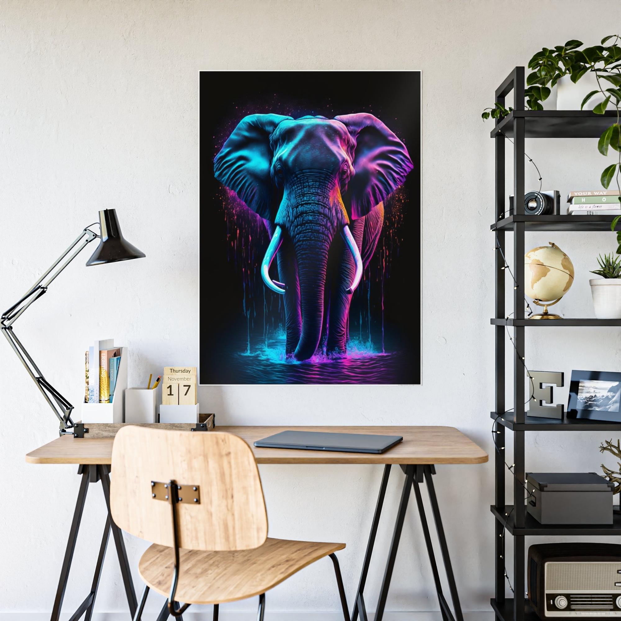 Elephants Elephant Elegance: Natural Canvas Wall Art for the Home