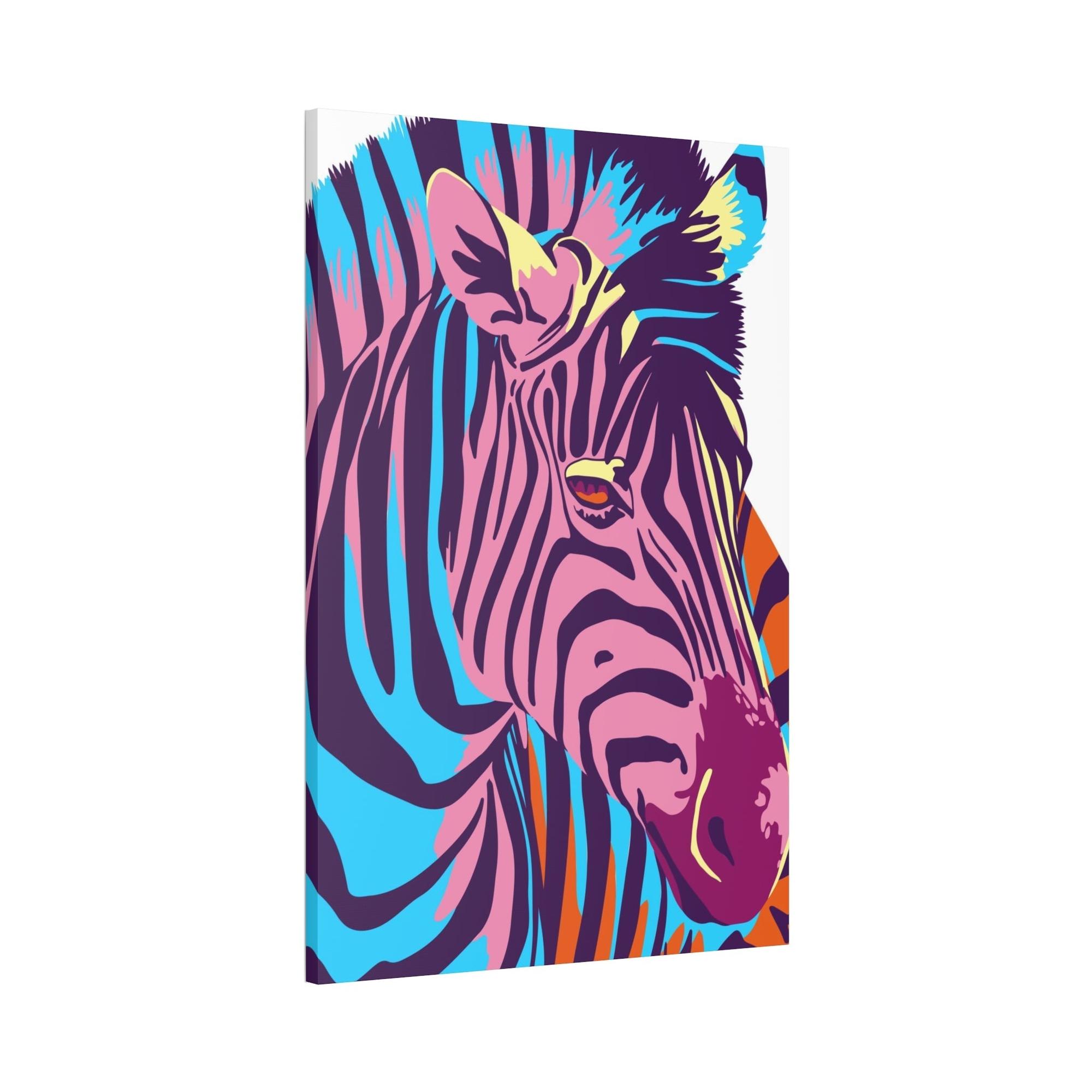 Zebras Sleek and Striking: Zebra Print on Framed Poster