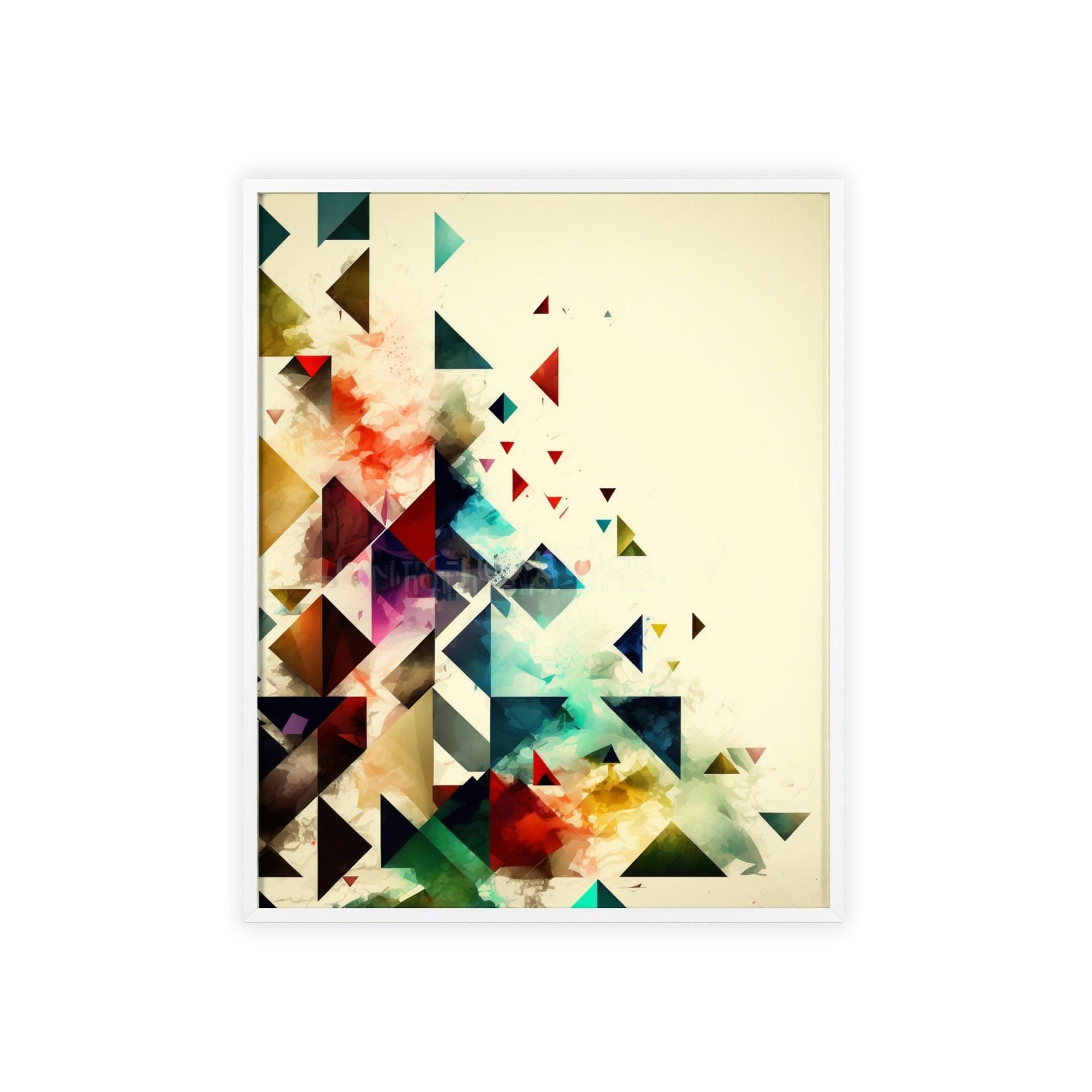 Abstract Geometric Illusions of Reality: Canvas & Poster Print of Geometric Abstraction