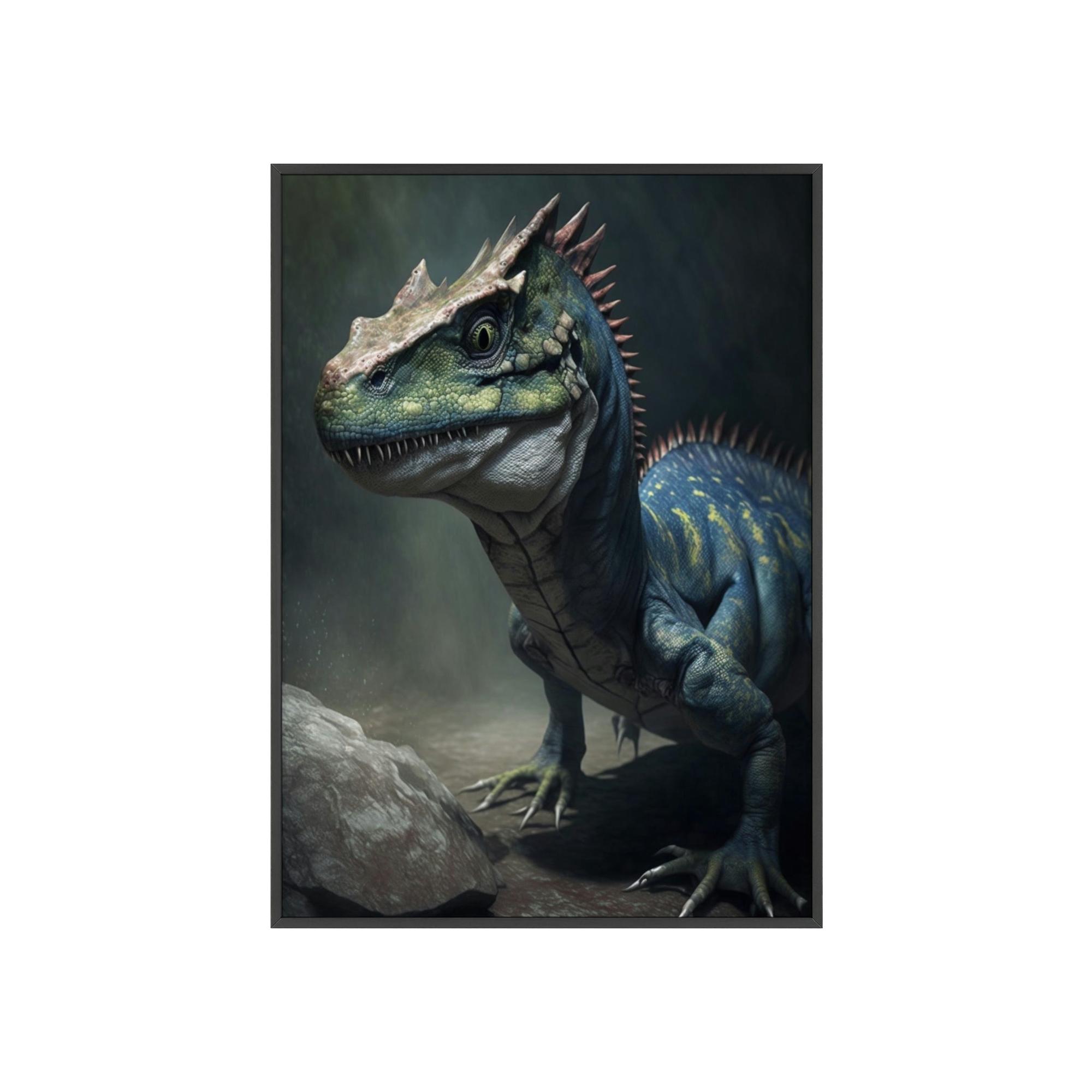 Dinosaurs The Age of Dinosaurs: Framed Canvas & Poster Depicting Prehistoric Creatures