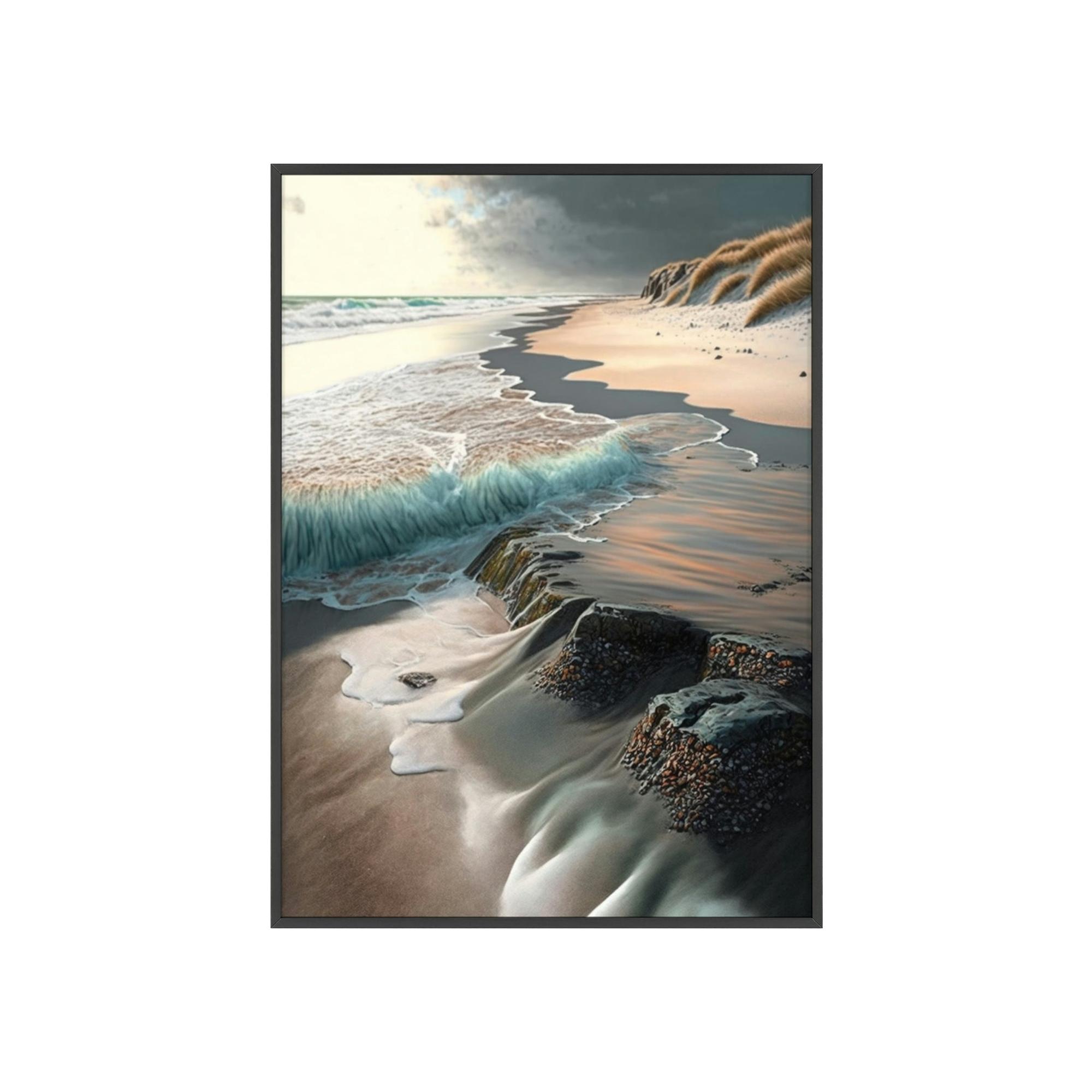undefined Oceanfront Paradise: Canvas & Poster Print of Tropical Coastal Haven