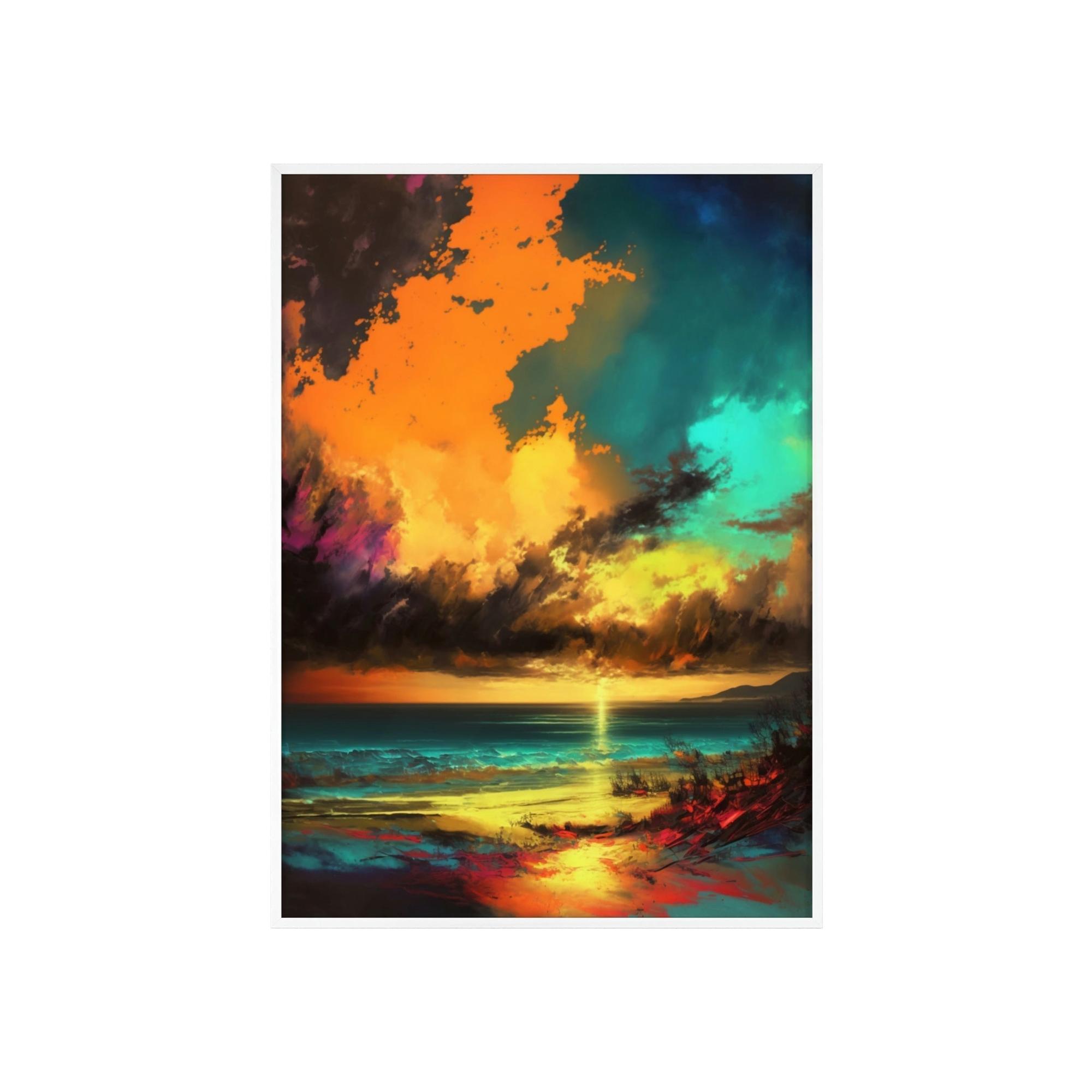 Abstract Landscape Unbridled Nature: A Print on Canvas & Poster of a Breathtaking Landscape