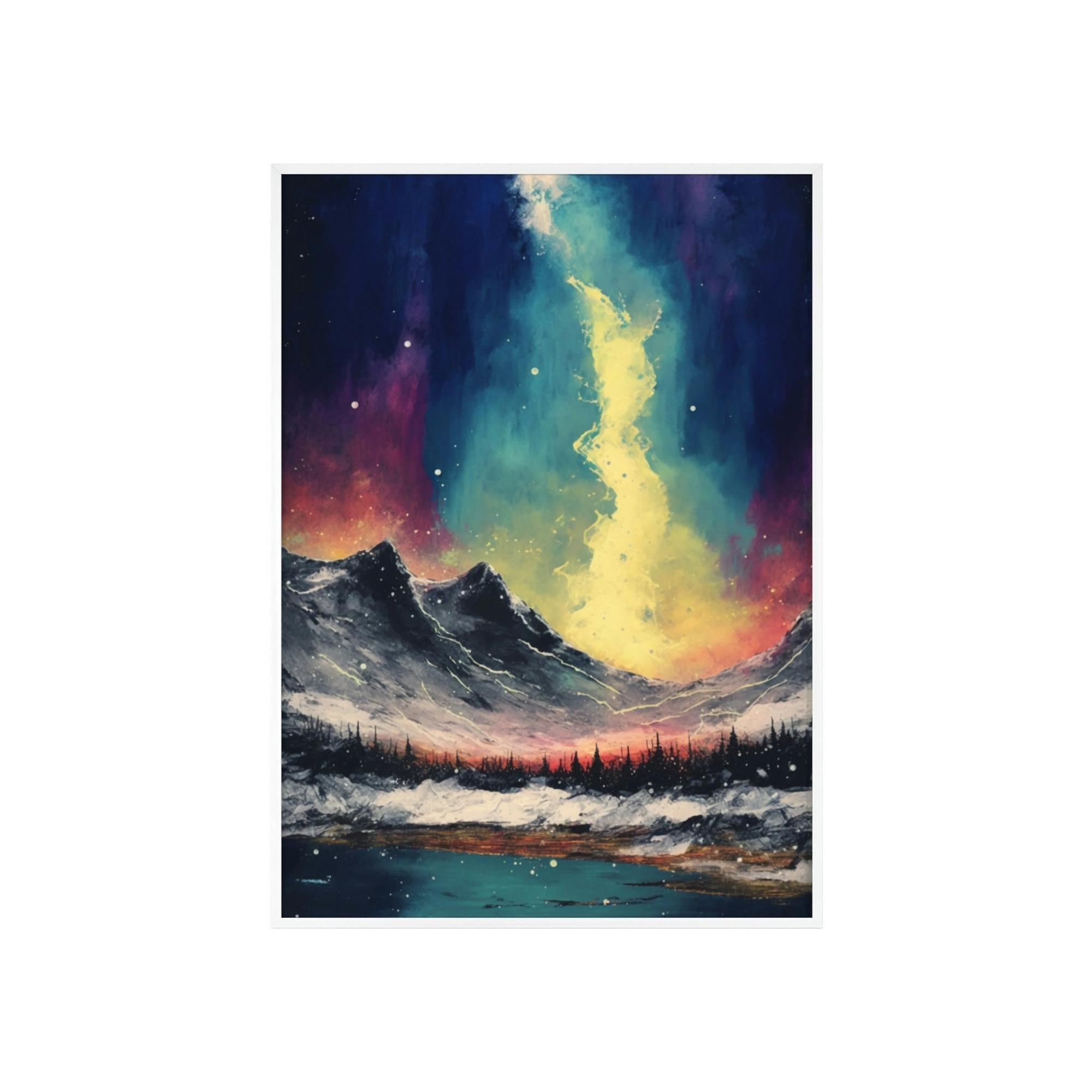 Abstract Landscape Landscape Impression: A Framed Poster & Canvas Print of an Artistic View