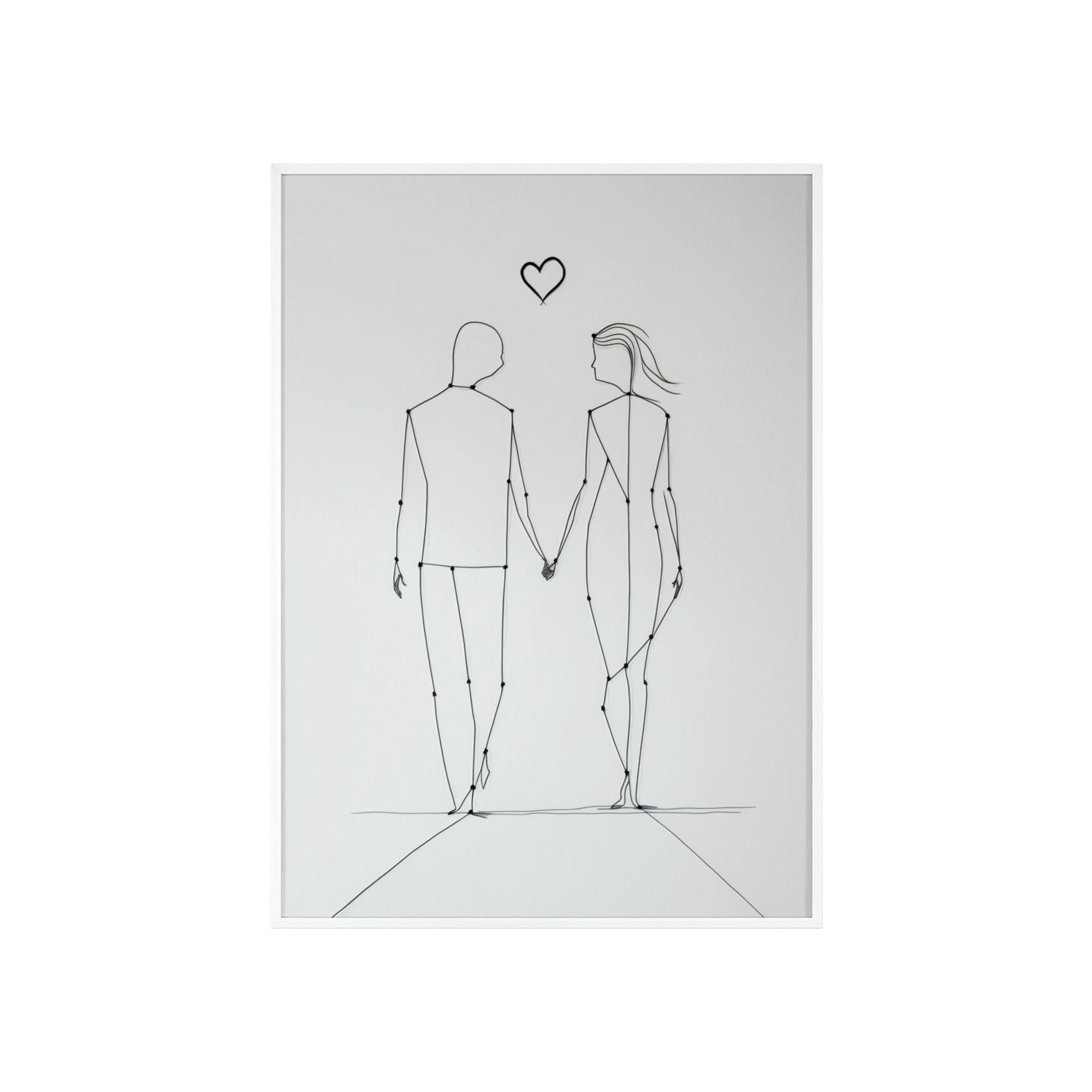Abstract Line Art The Art of Lines: A Framed Poster & Canvas Print of an Abstract Line Artwork
