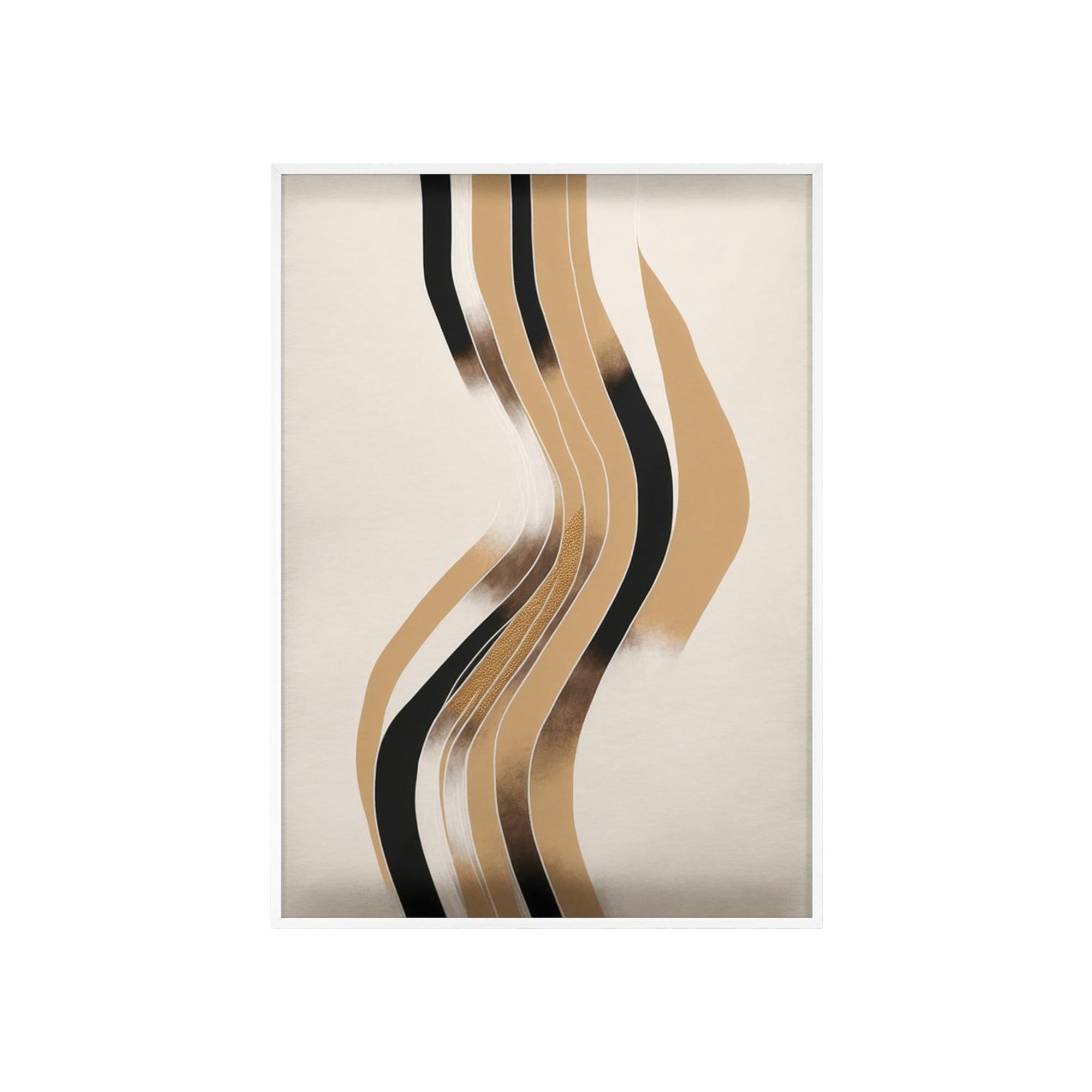 Abstract Minimalist Linear Simplicity: A Framed Poster & Canvas Print of a Minimalist Line Art