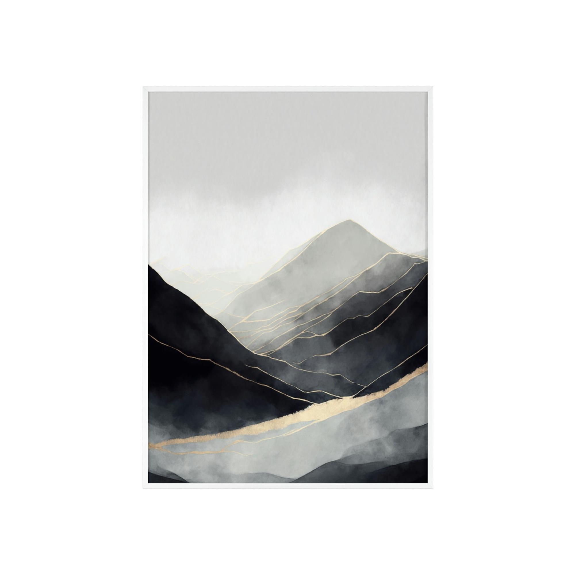Abstract Landscape Abstract Nature: A Print on Canvas & Poster of a Bold Landscape