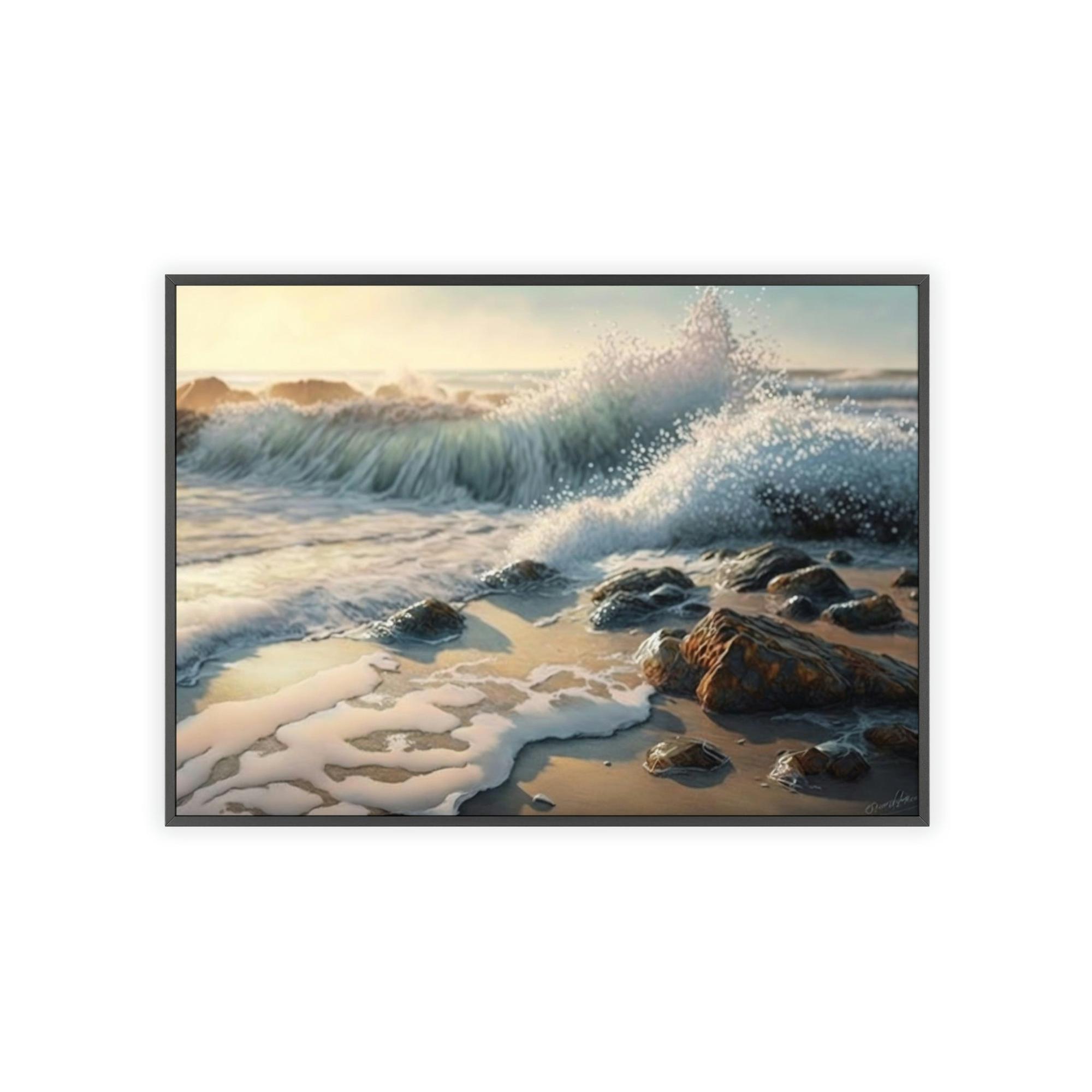 Coastal The Ocean's Edge: Framed Canvas & Poster of the Coastal Landscape