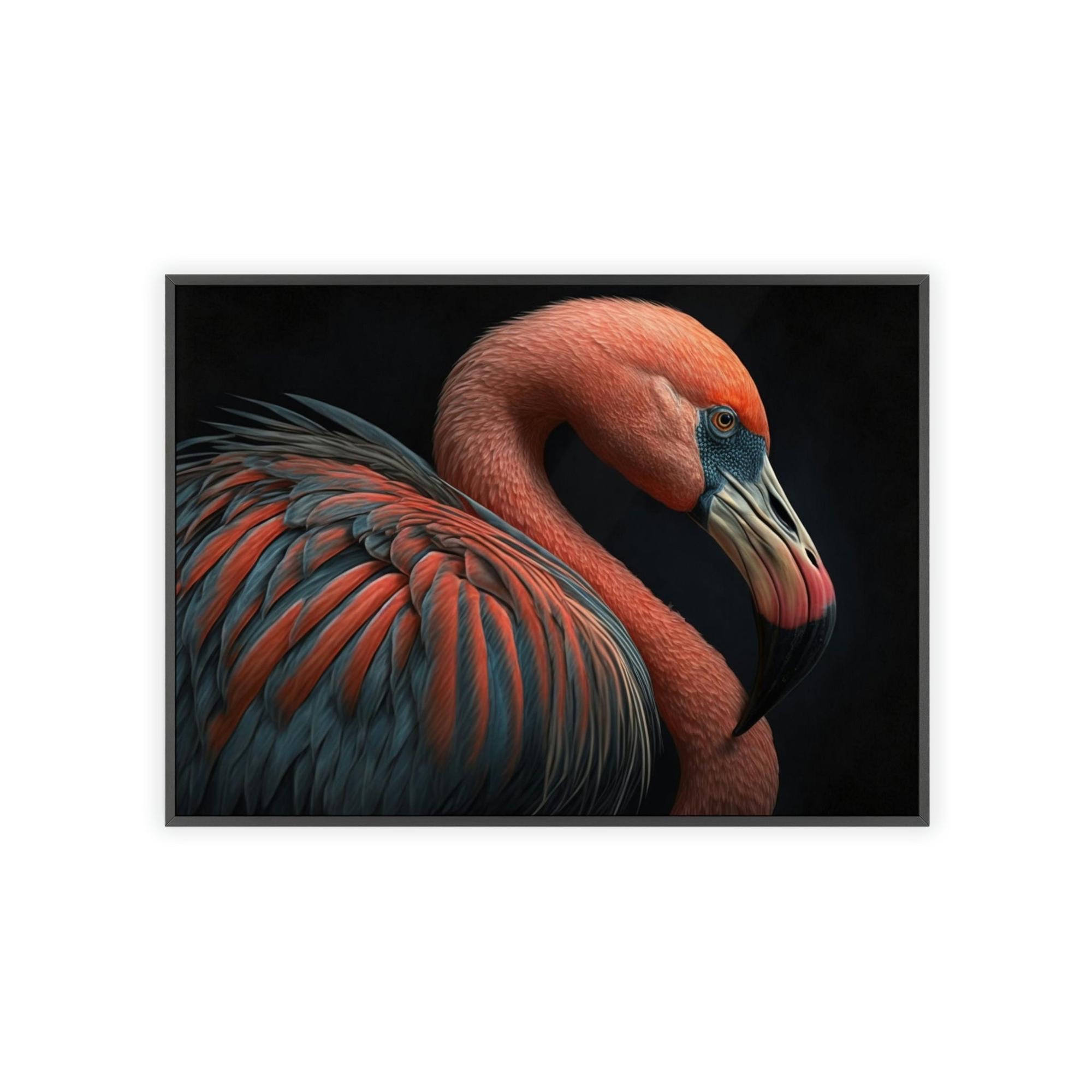 Flamingos The Elegant Flamingo: Framed Canvas & Poster of Graceful Flamingos