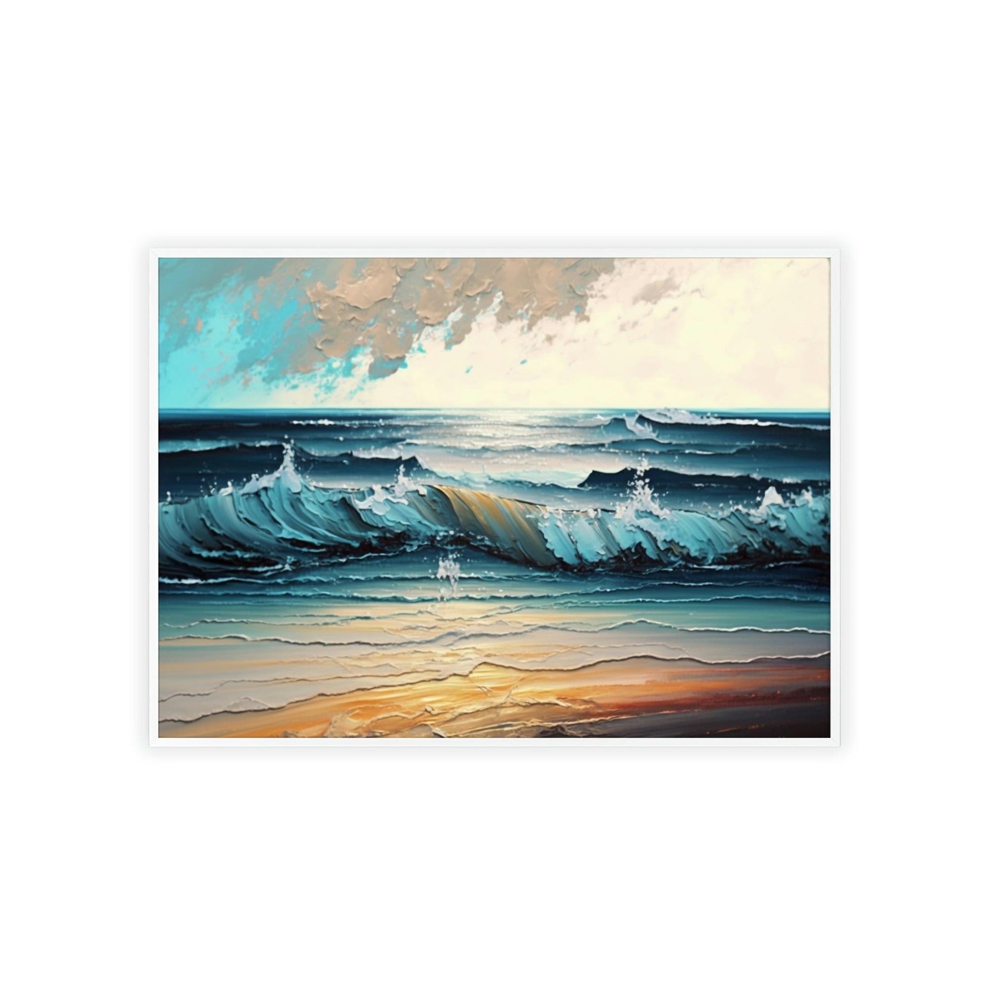 Abstract Ocean Oceanic Dreams: A Print on Canvas & Poster of an Abstract Sea View