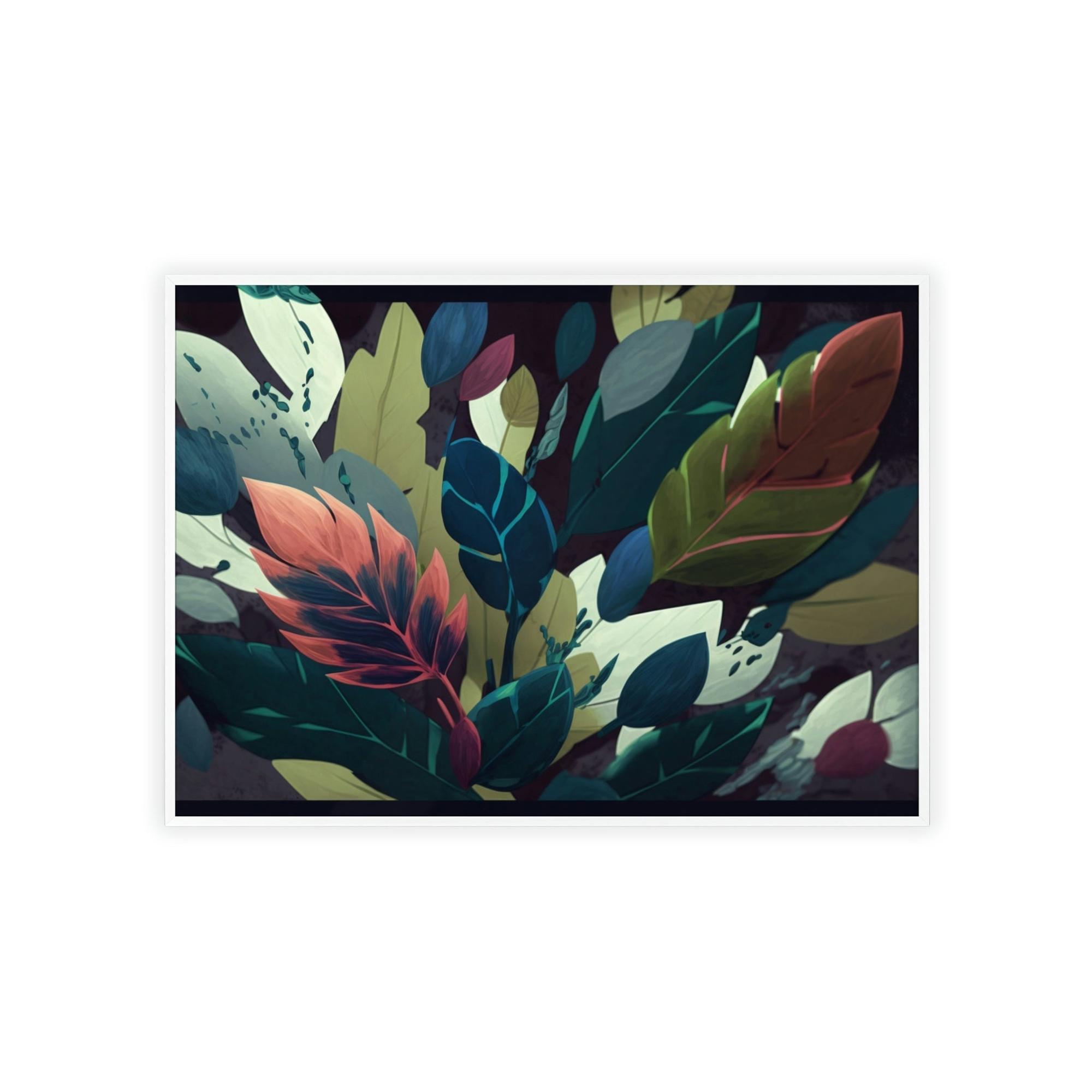 Abstract Botanical Floral Symphony: Canvas & Poster Print of Abstract Botanical Art
