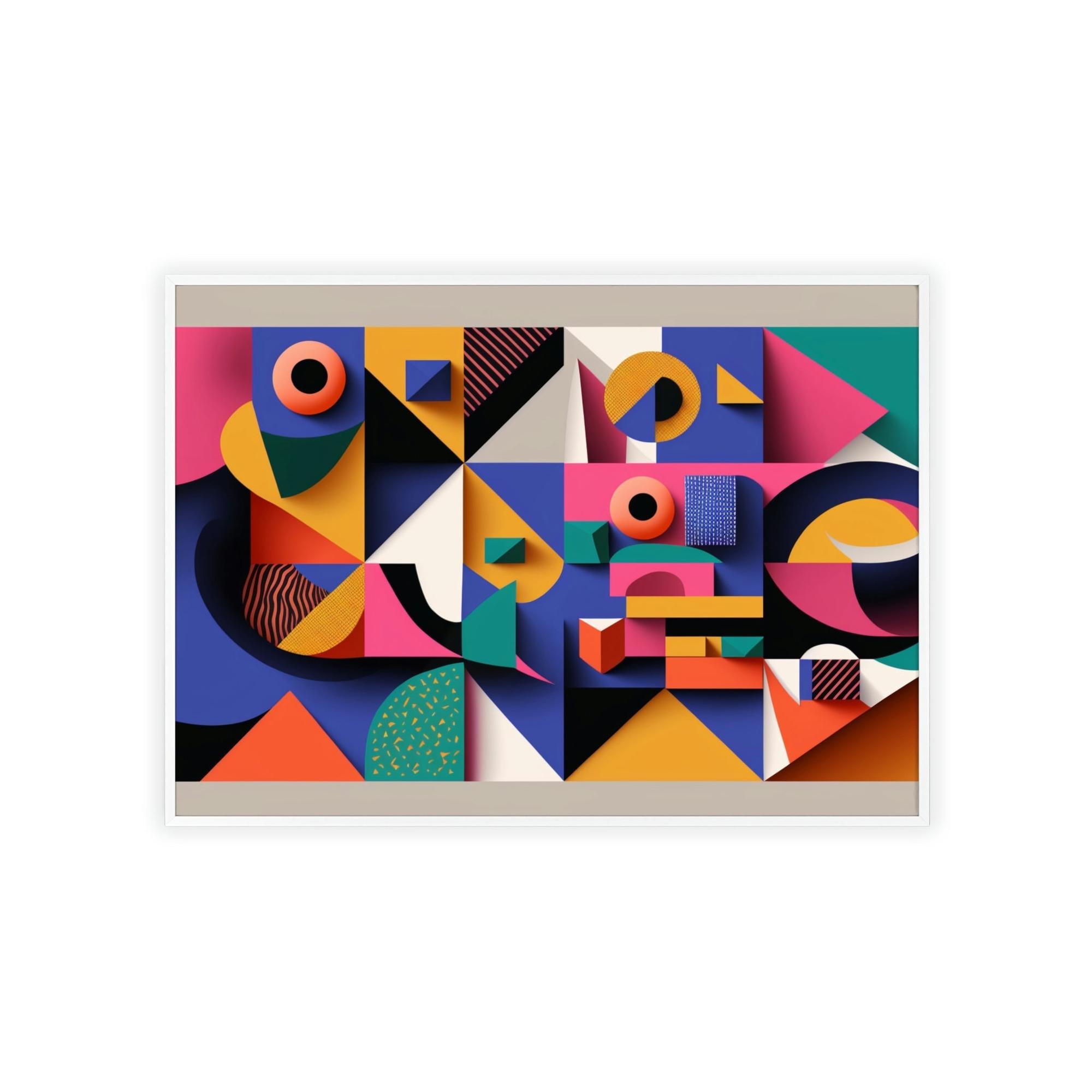 Abstract Geometric Geometric Harmony: Canvas & Poster Print of Abstract Art
