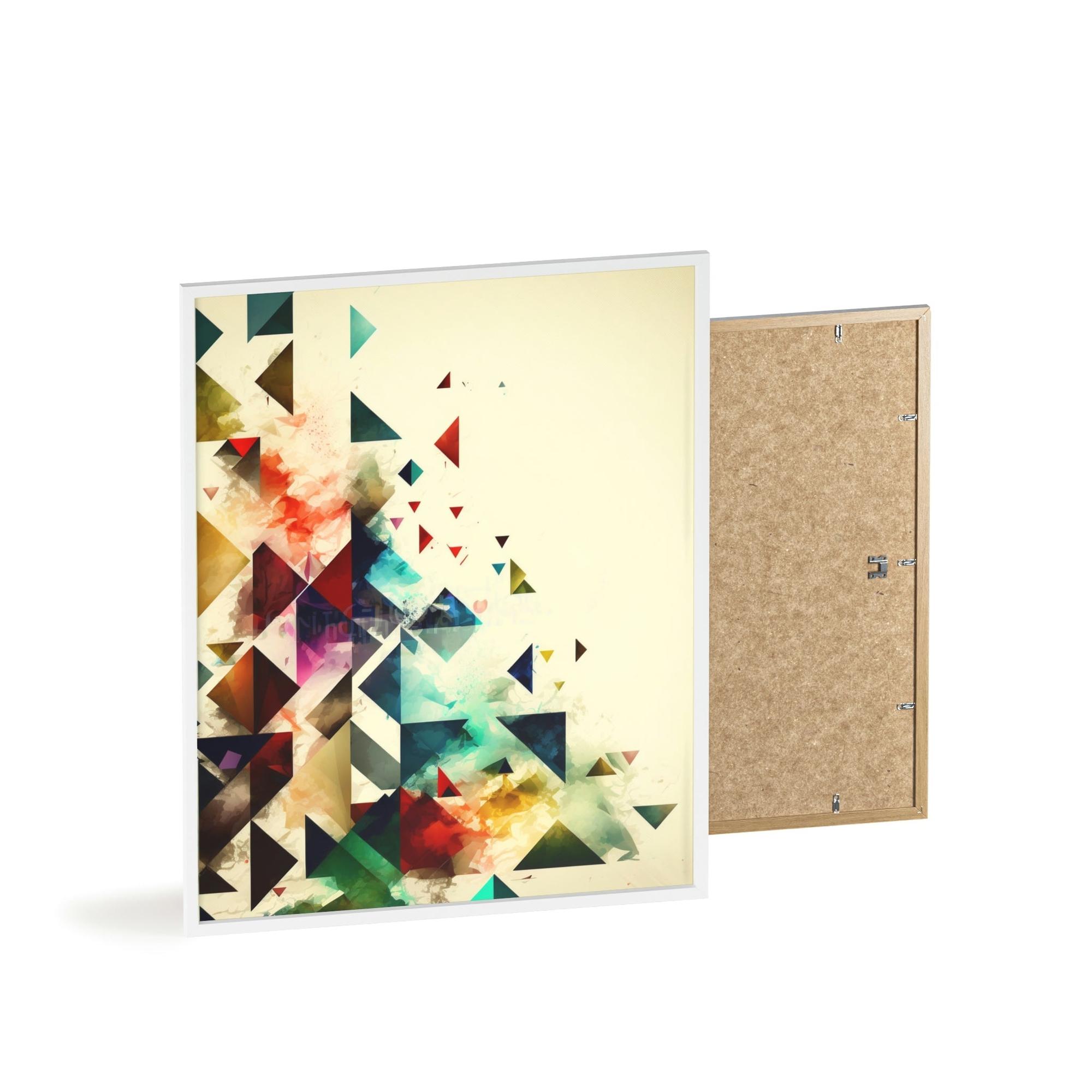 Abstract Geometric Illusions of Reality: Canvas & Poster Print of Geometric Abstraction
