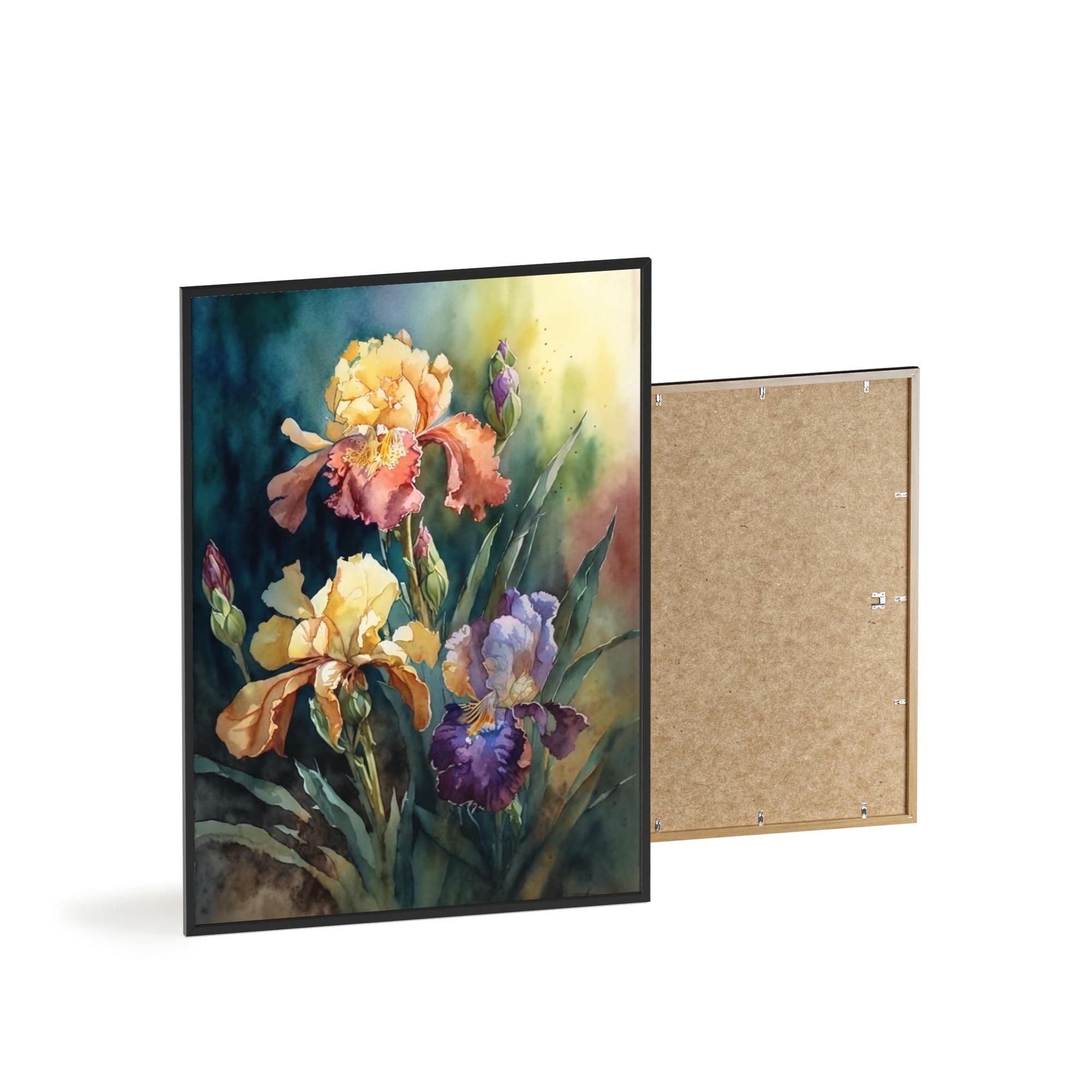 Irises Iris Melodies: A Canvas of Floral Rhythms and Textures