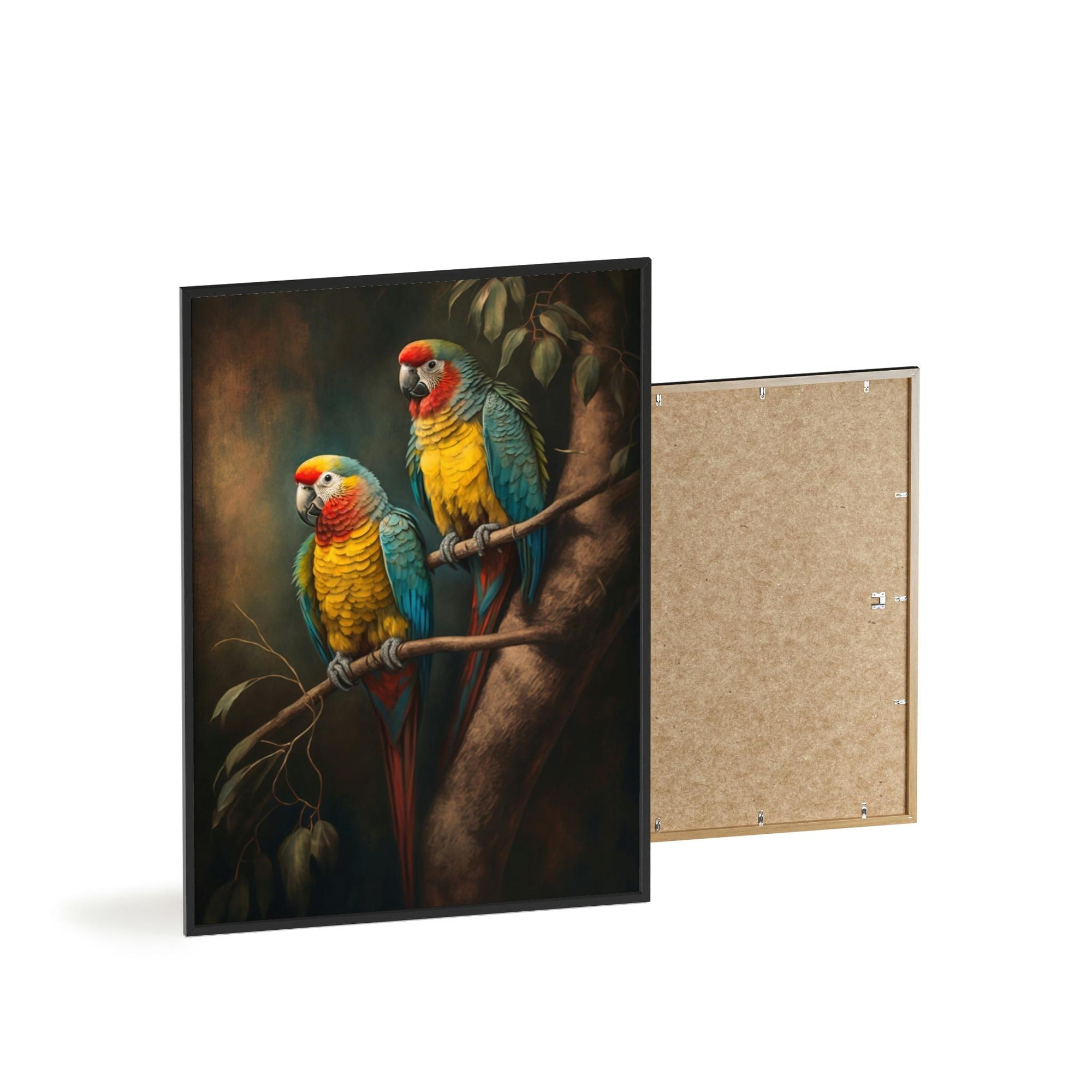 Parrots Tropical Symphony: A Canvas of Parrot Colors and Song