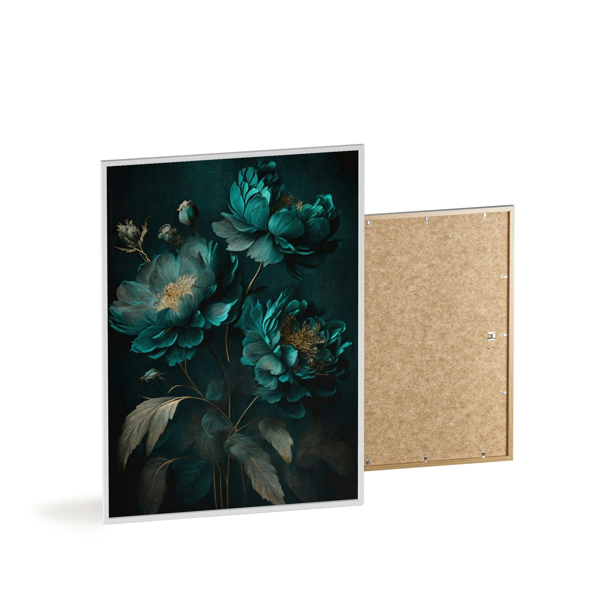 Abstract Flower Natural Canvas & Poster Print of Abstract Blooms: Floral Wall Art