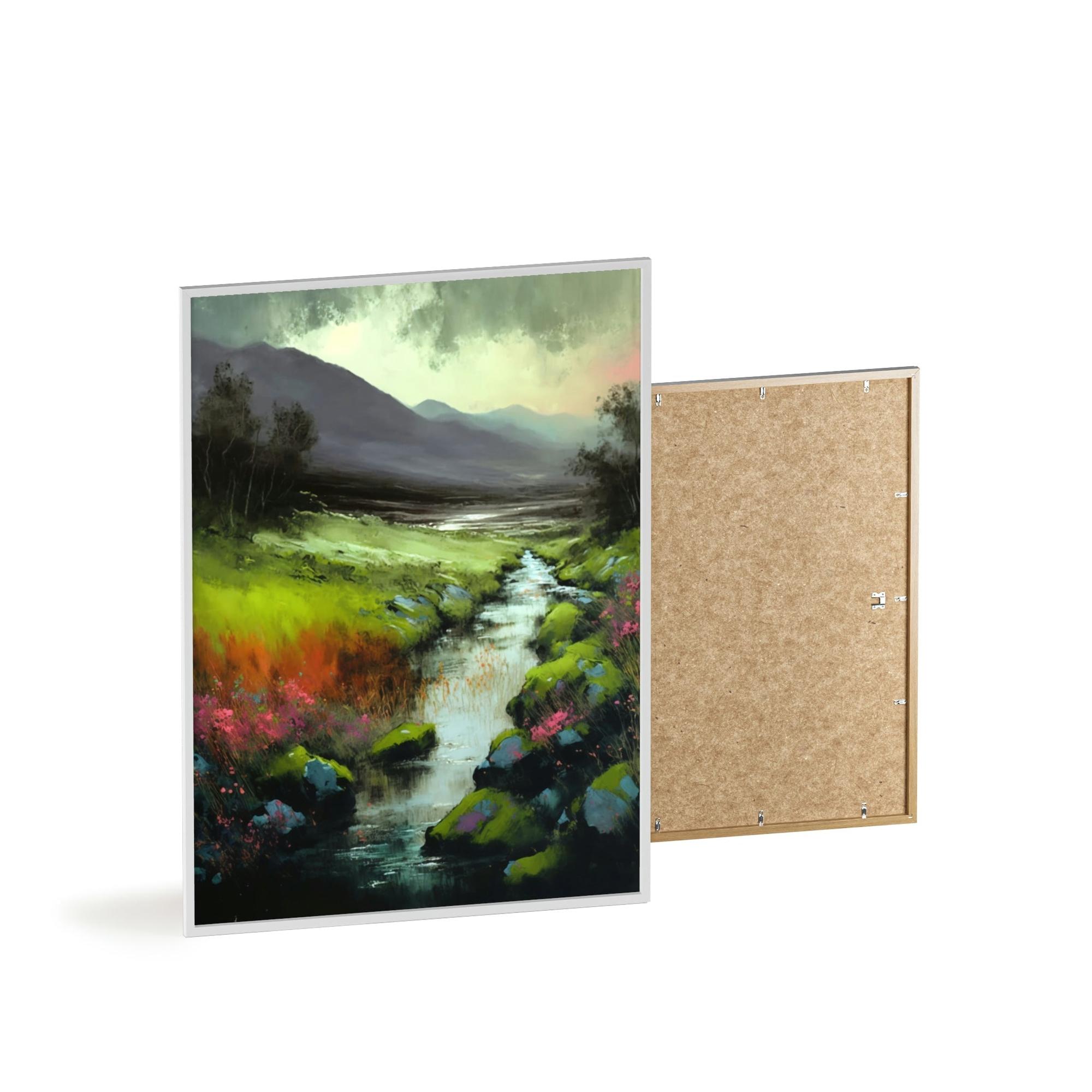 Abstract Landscape Majestic Scenery: A Print on Canvas & Poster of a Grandiose Landscape