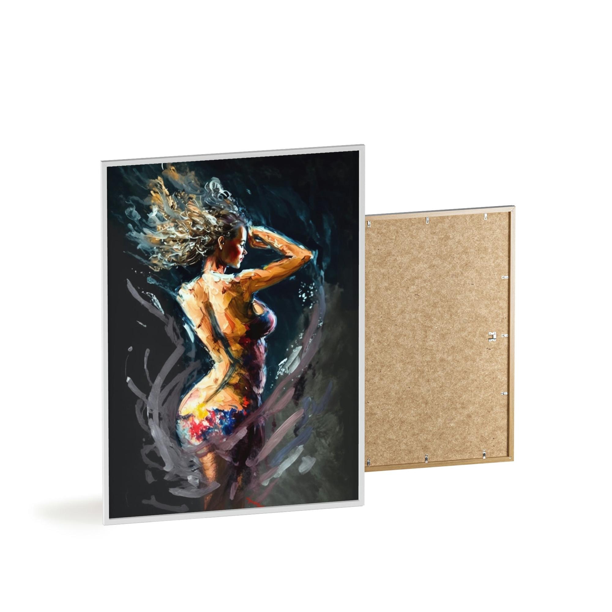 Abstract Figures The Art of Movement: Canvas & Poster Print of Abstract Dance Figures