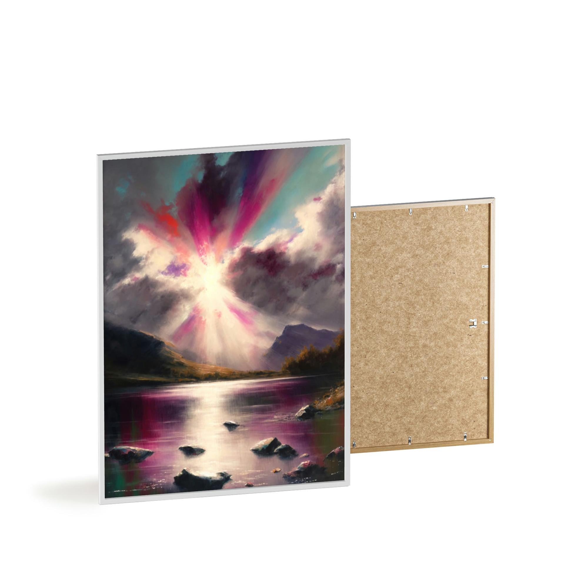 Abstract Landscape Abstracted Terrain: A Print on Canvas & Poster of a Contemporary Landscape