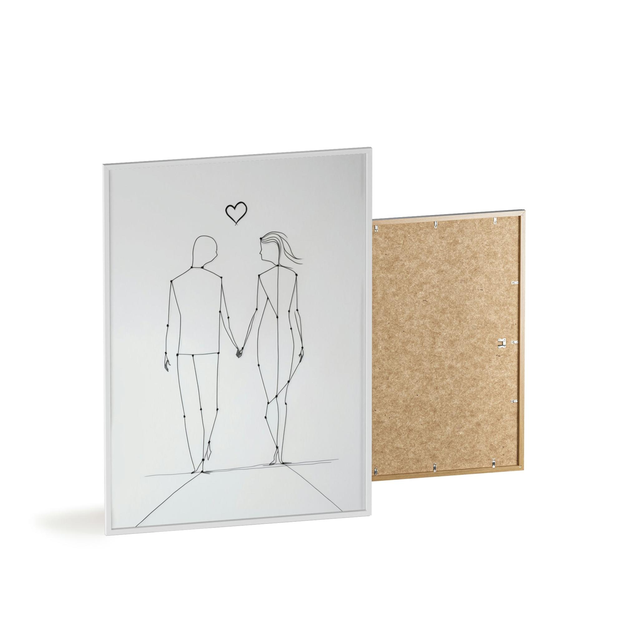 Abstract Line Art The Art of Lines: A Framed Poster & Canvas Print of an Abstract Line Artwork
