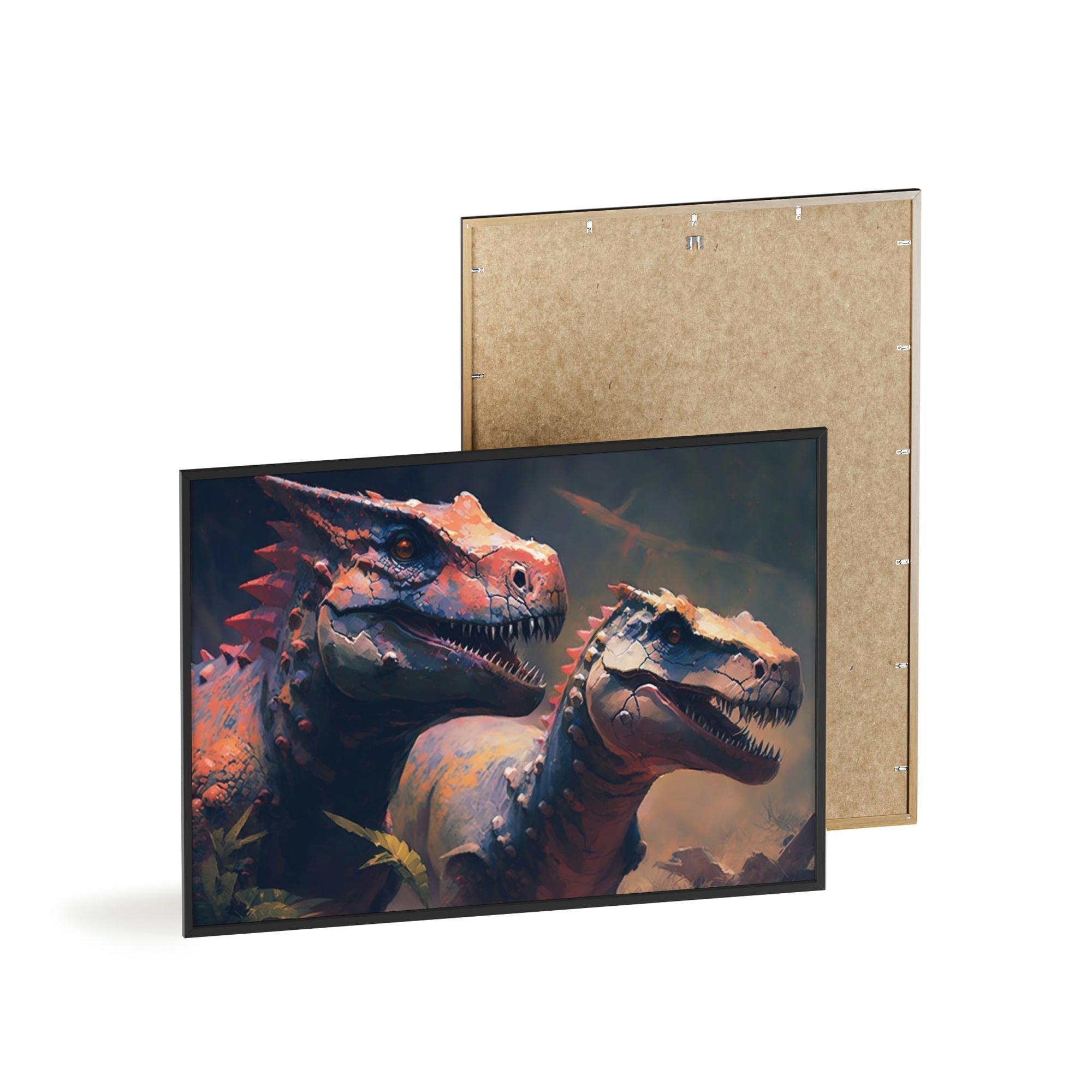 Dinosaurs Extinct Realms: Canvas & Poster of Dinosaurs and Nostalgia