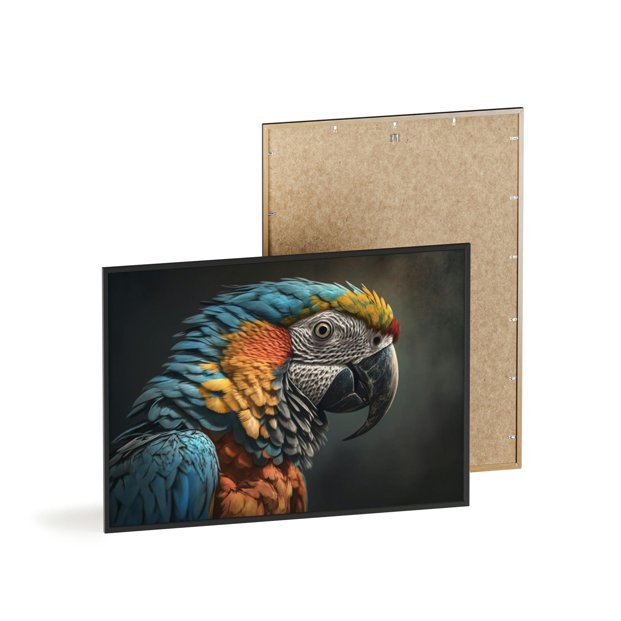 Parrots Parrot Mirage: A Canvas of Vibrant Colors and Optical Illusion in the Canopy