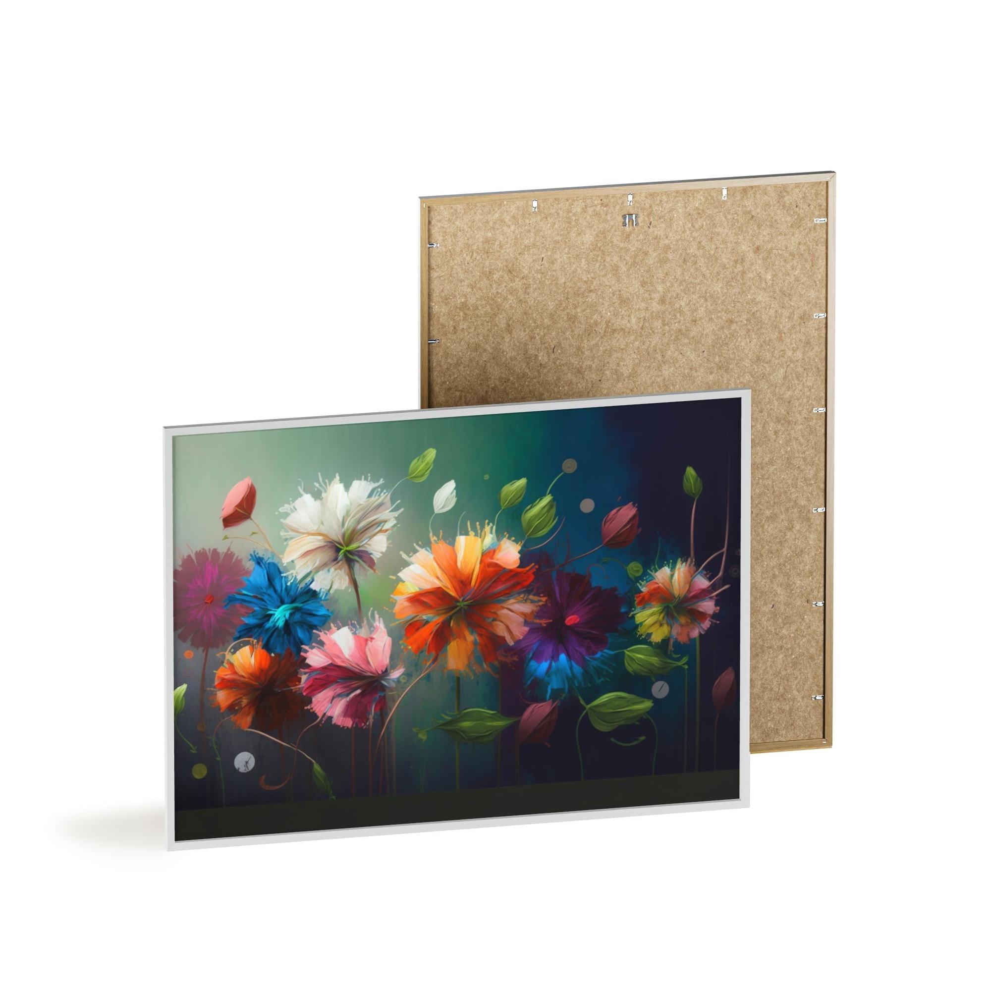 Abstract Floral Framed Poster & Canvas of Abstract Floral: A Garden of Emotions