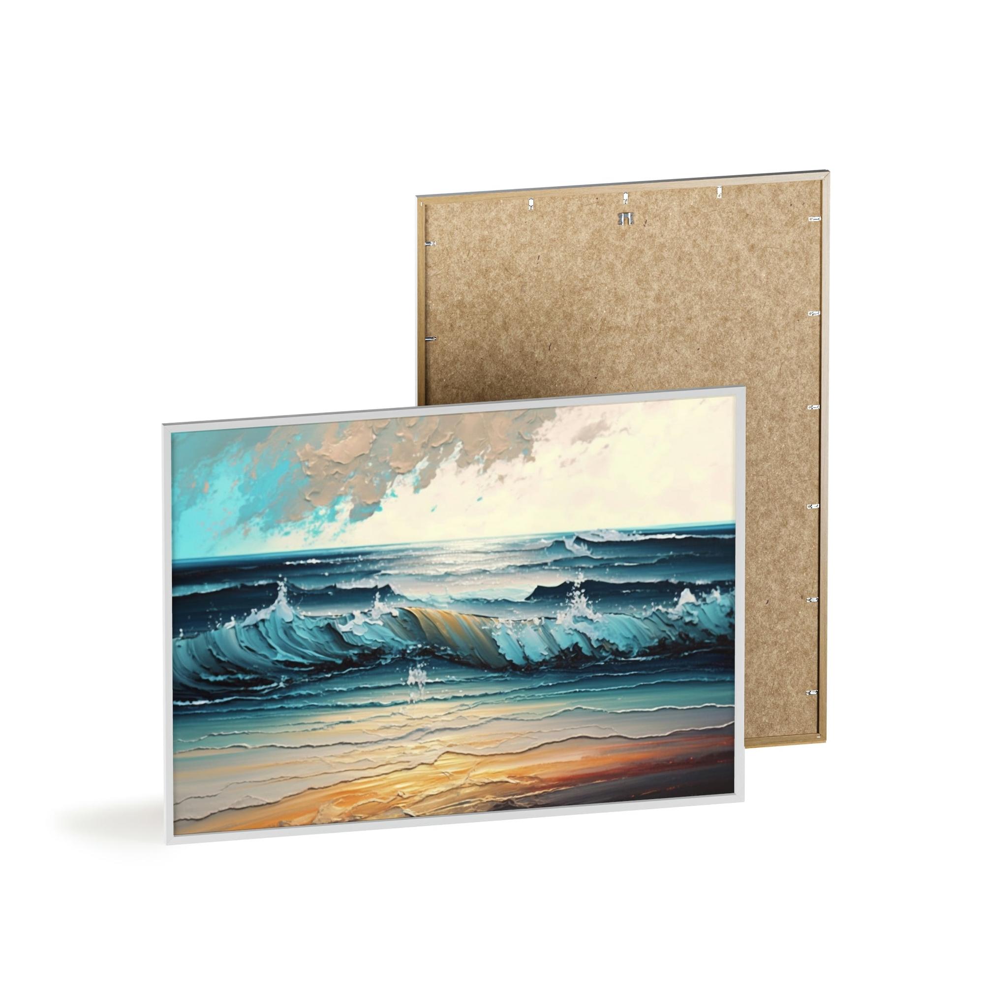 Abstract Ocean Oceanic Dreams: A Print on Canvas & Poster of an Abstract Sea View