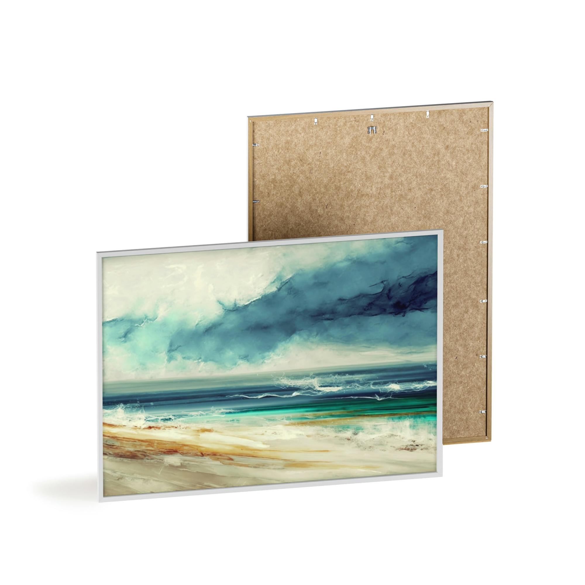 Abstract Landscape Captivating Journey: Abstract Landscape Print on Framed Canvas & Poster
