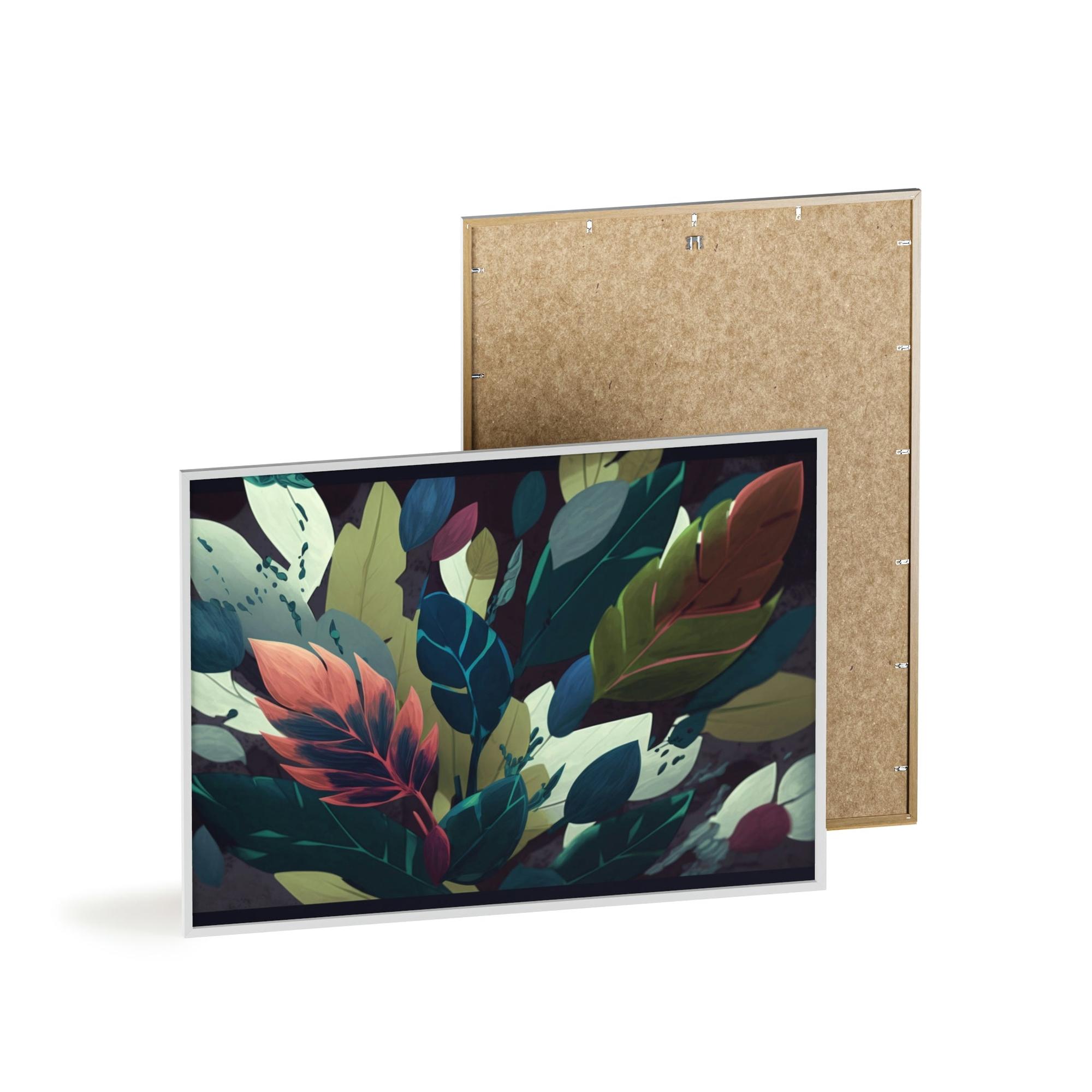 Abstract Botanical Floral Symphony: Canvas & Poster Print of Abstract Botanical Art