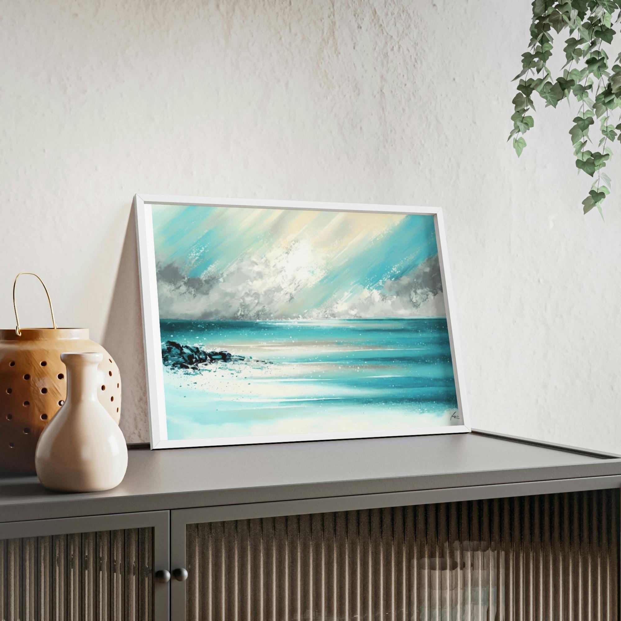 Abstract Coastal Coastal Dreams: Canvas & Poster Print of Abstract Ocean Art